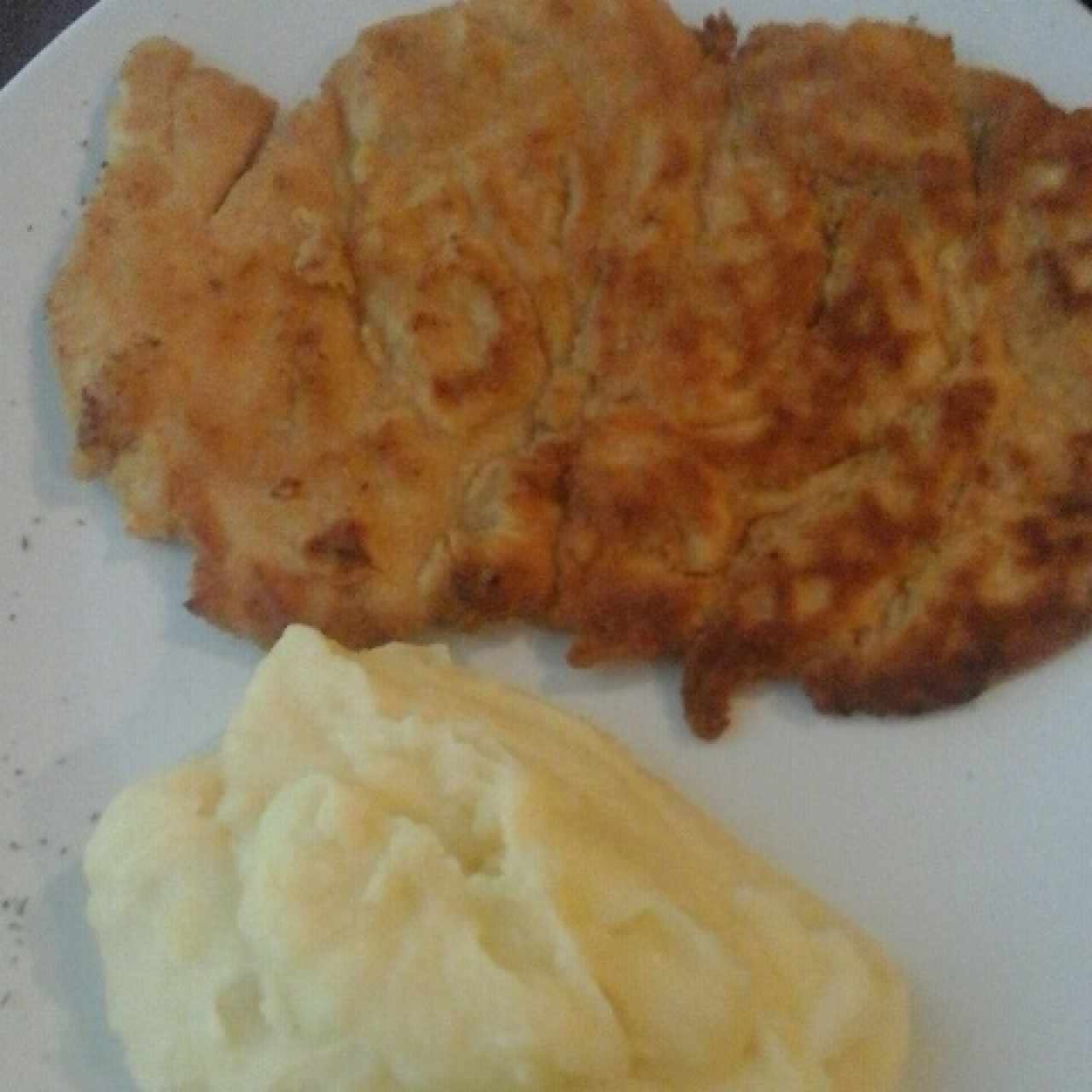 Pechuga de pollo alla milanese