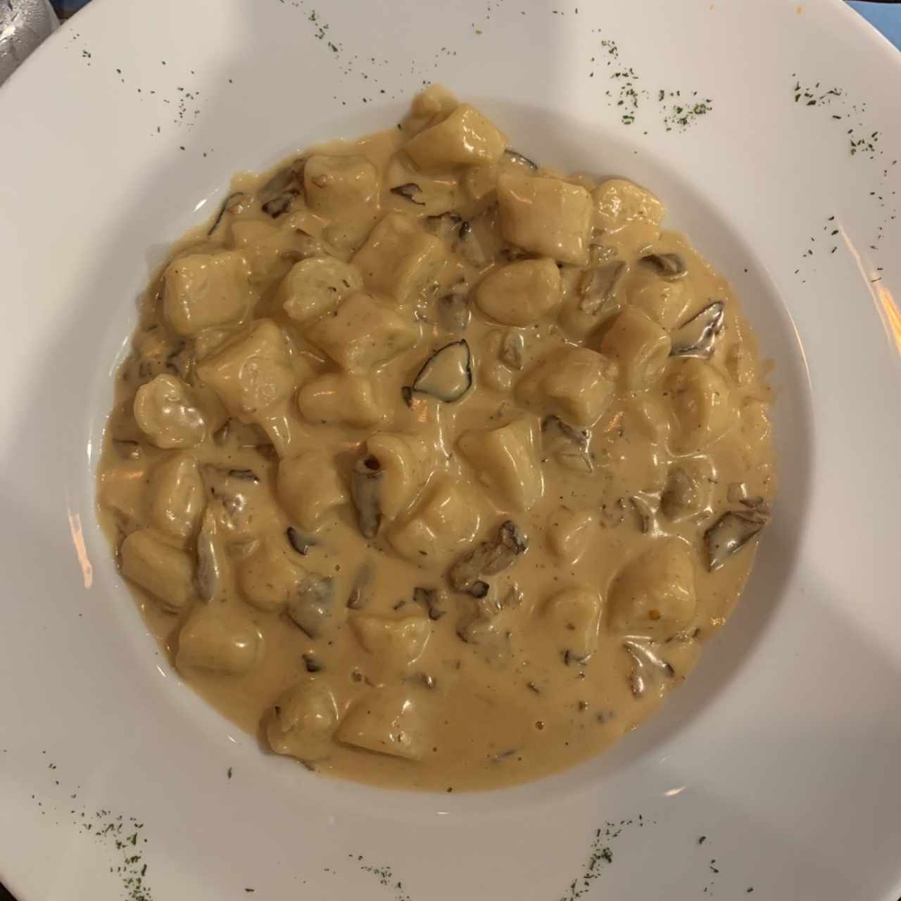 gnocci crema de funghi