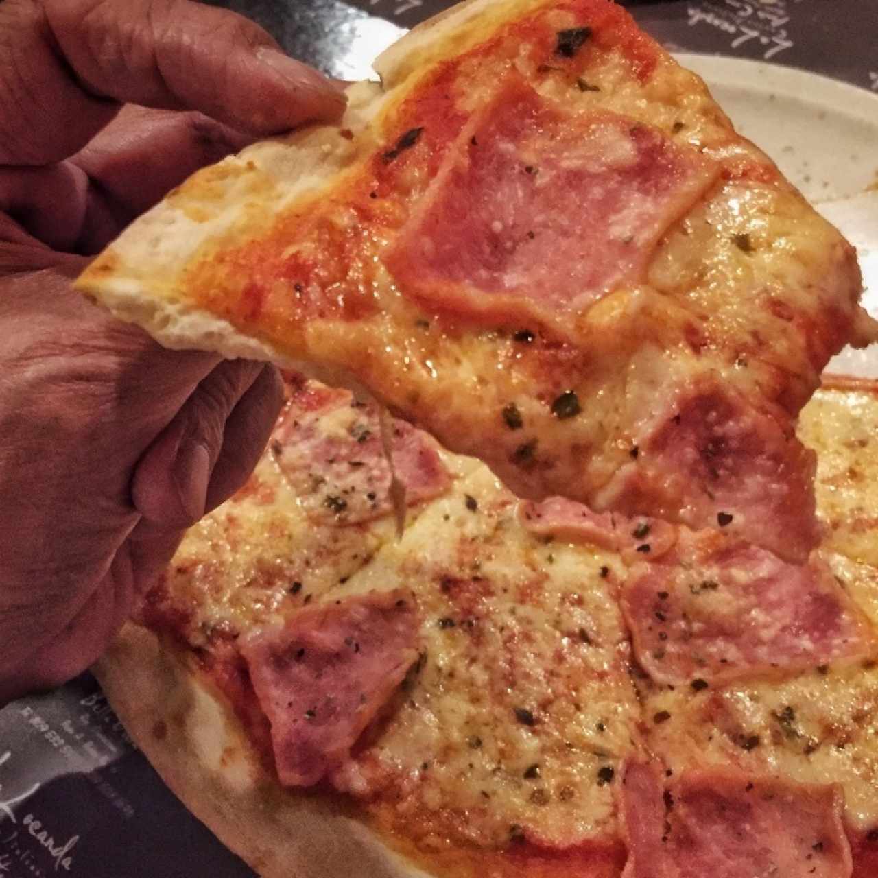 Pizza de jamón