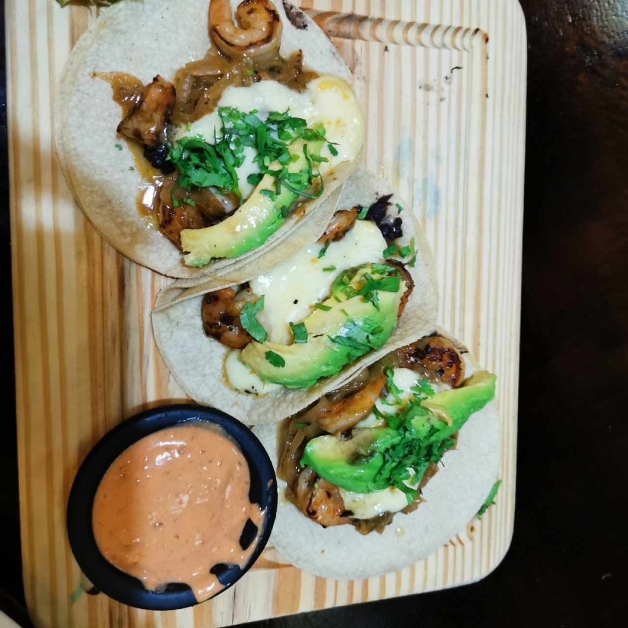 TACOS Langostinos gobernador 