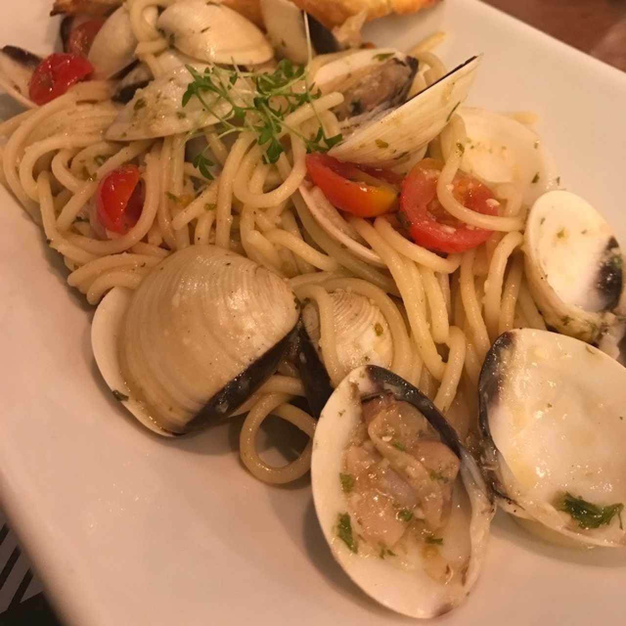 spagguetti a la vongole 