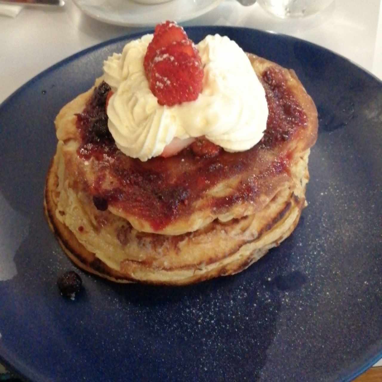 pancakes de fresa