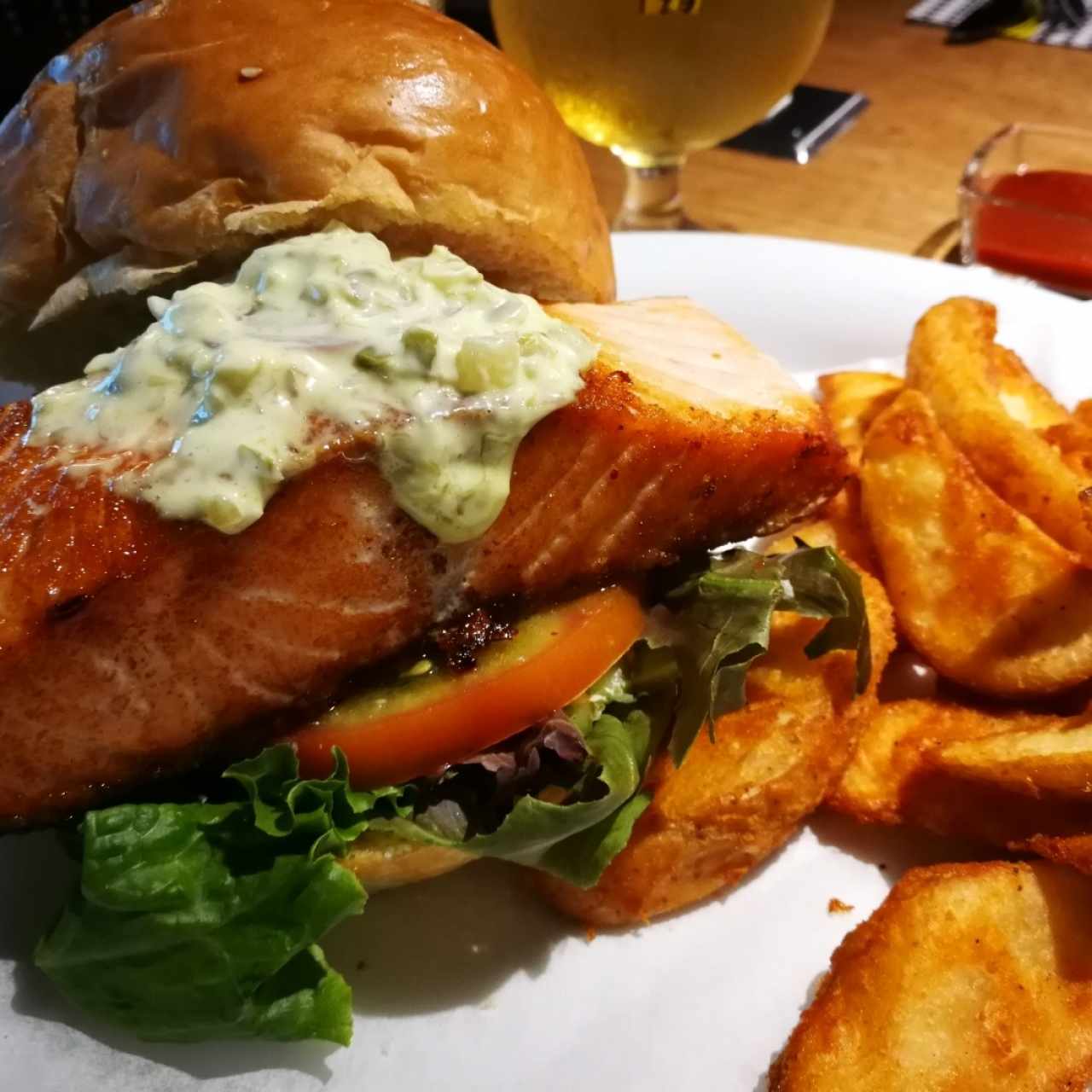 Burger de salmon