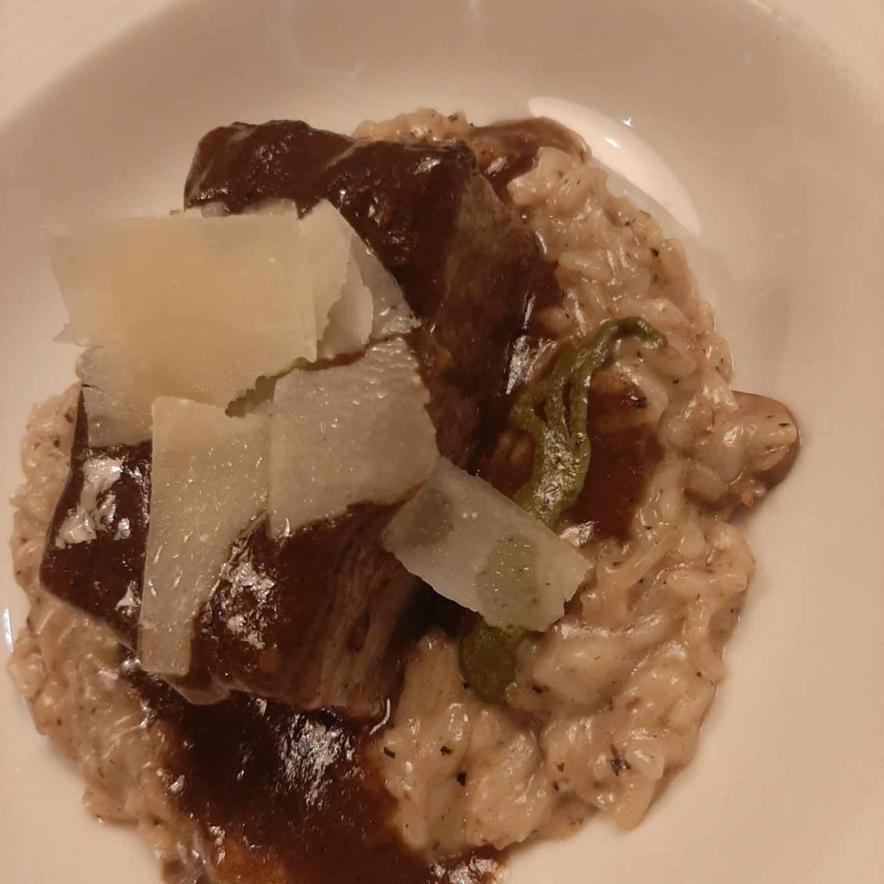 short rib con risotto