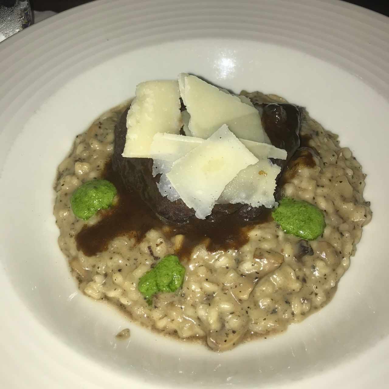 Risotto de Setas y Pate de Trufa Negra