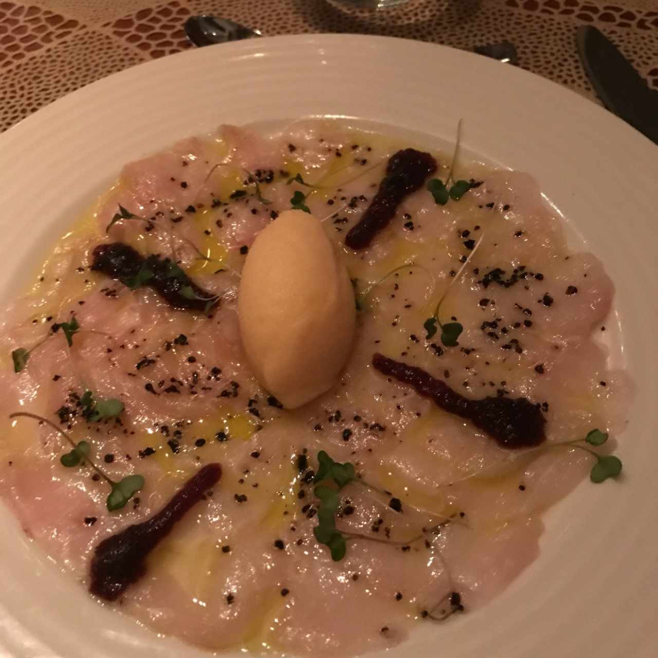 Tiradito de corvina