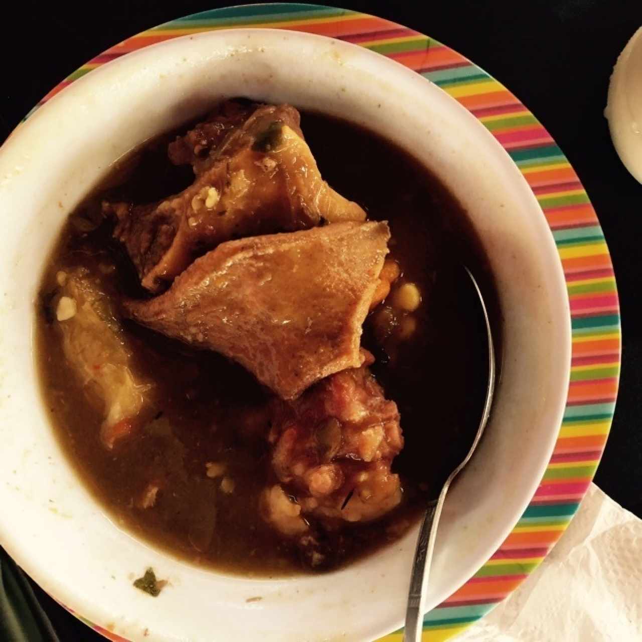 Sopa de lentejas con costilla y rabito (tamaño chico)