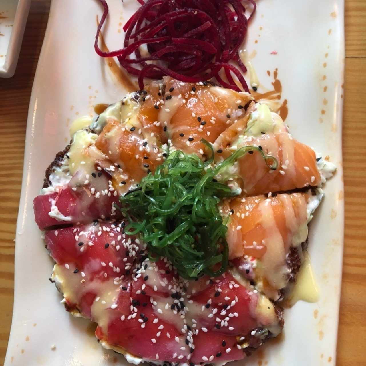 Sushi pizza