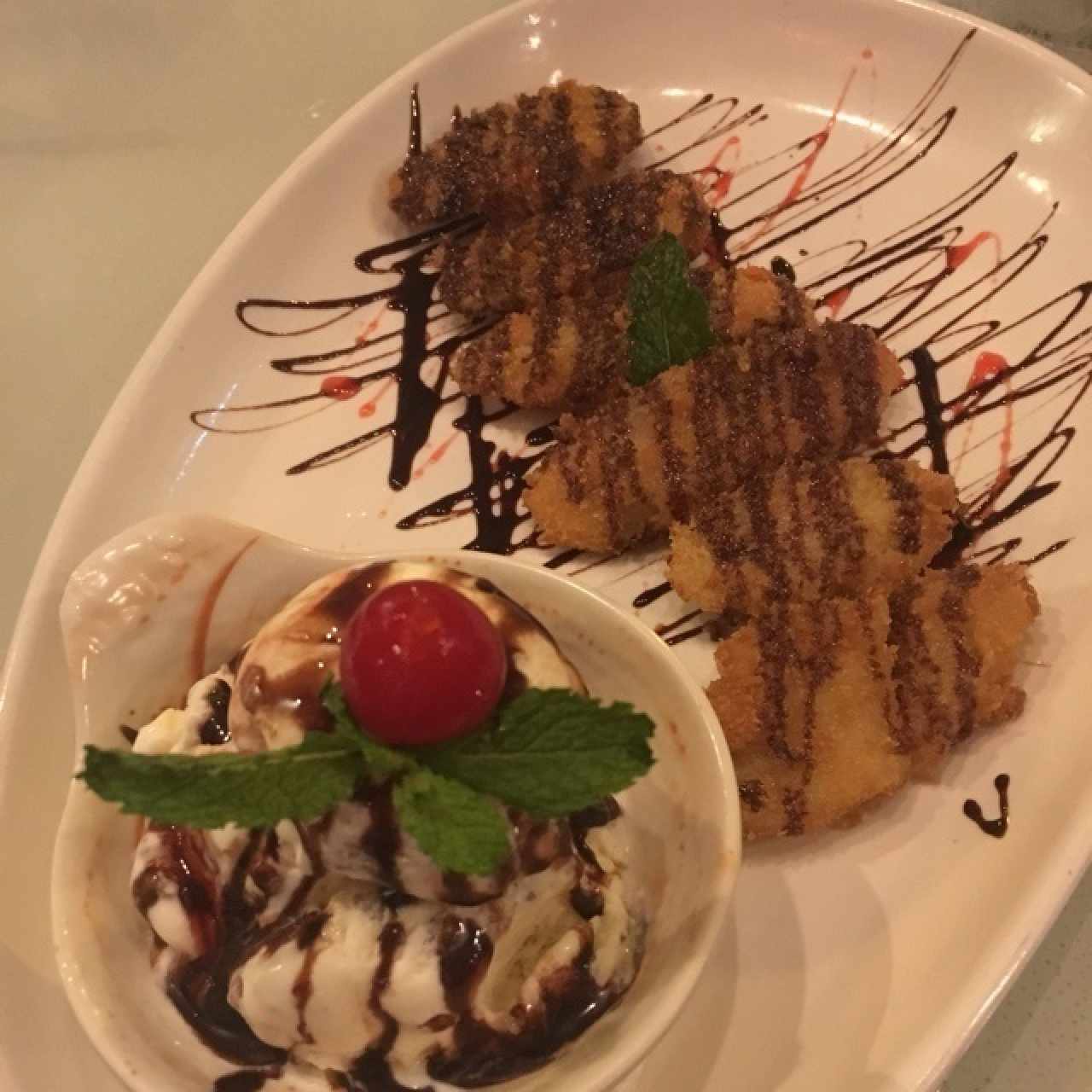 Postres - Banana tempura