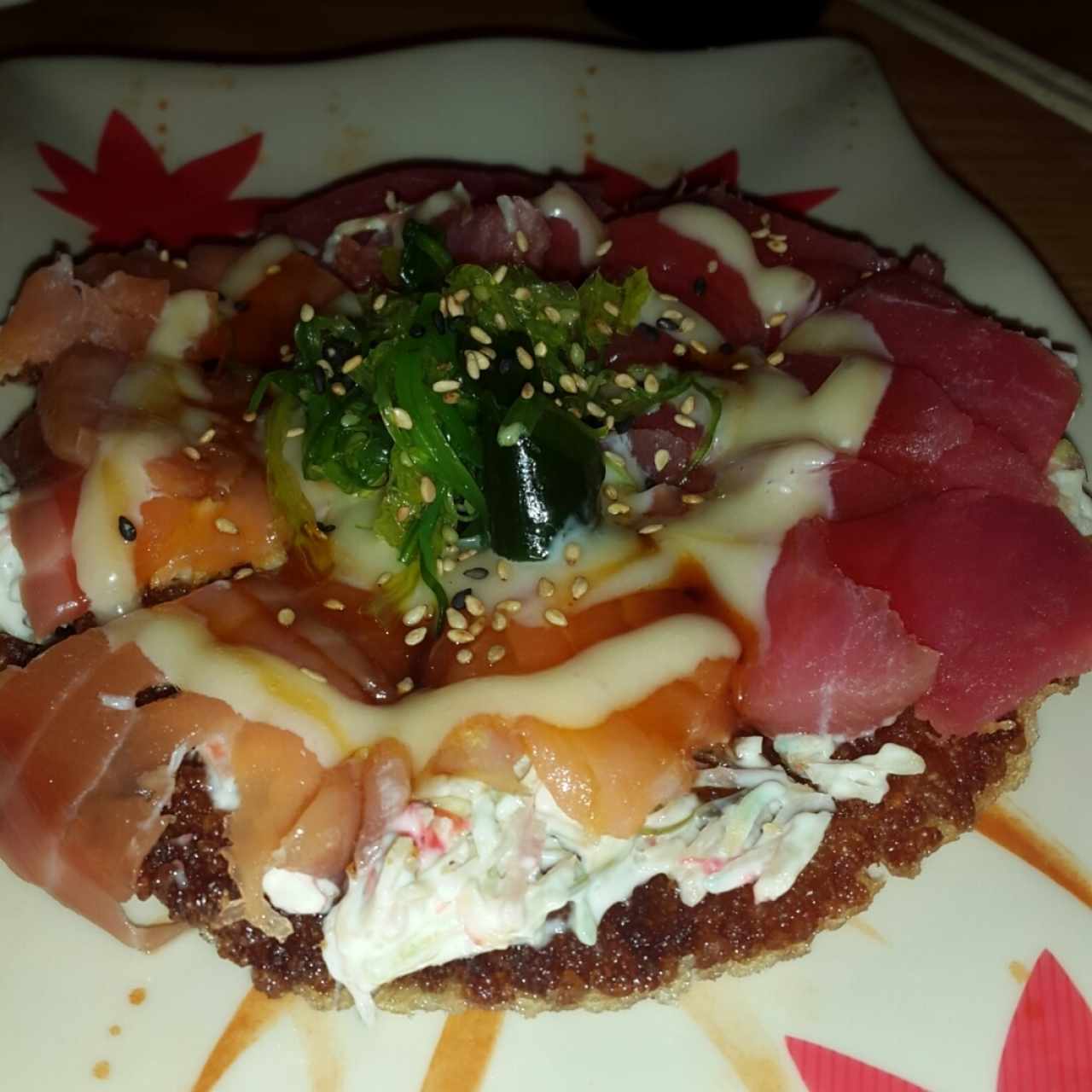 Sushi pizza