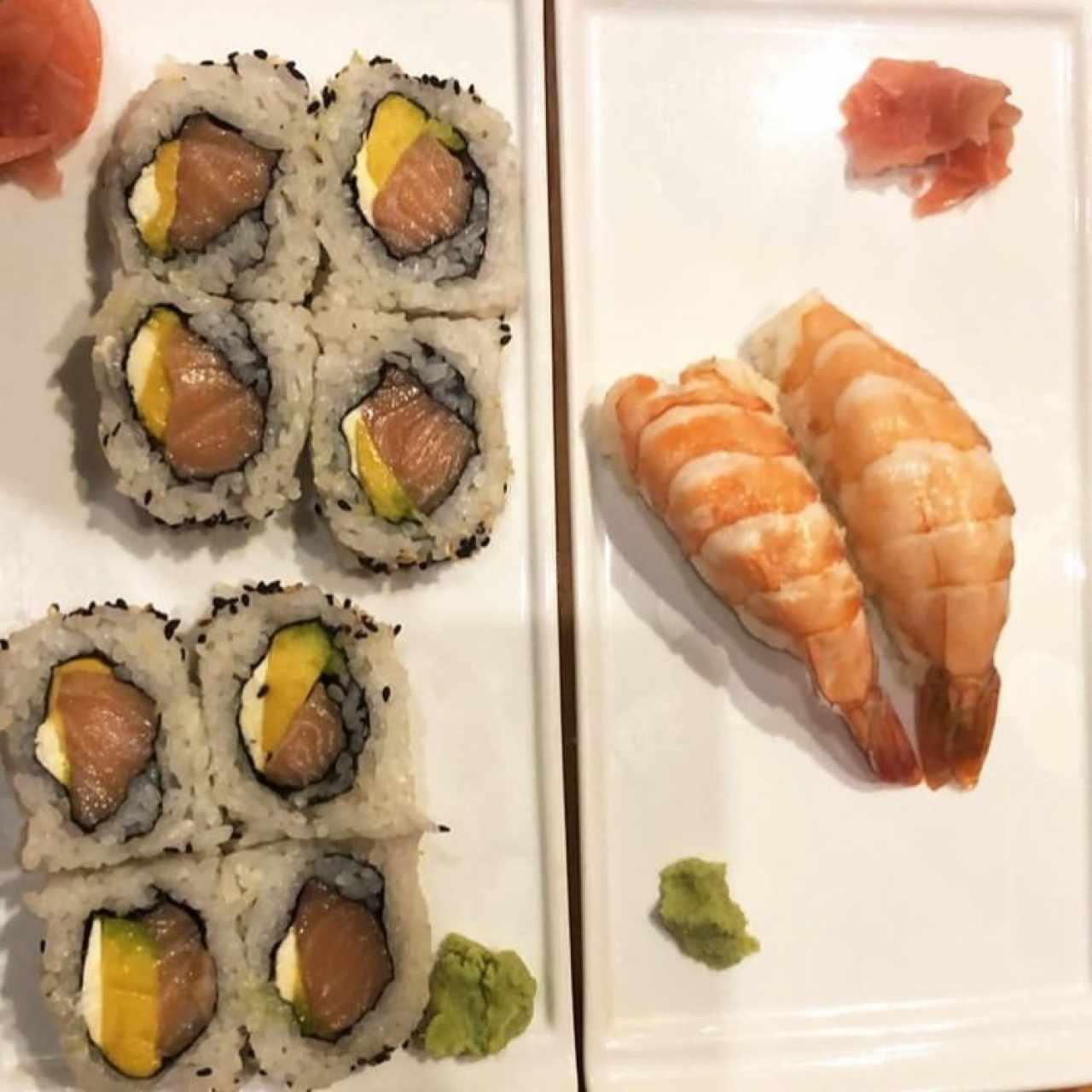 Rolls - Alaska y niguiri de ebi