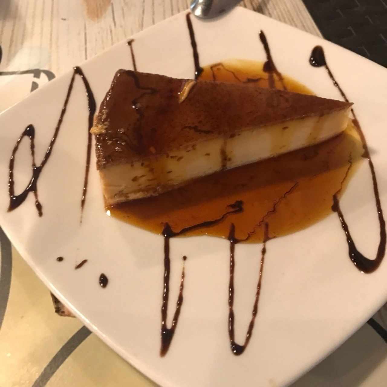 flan de la casa... delicioso!!