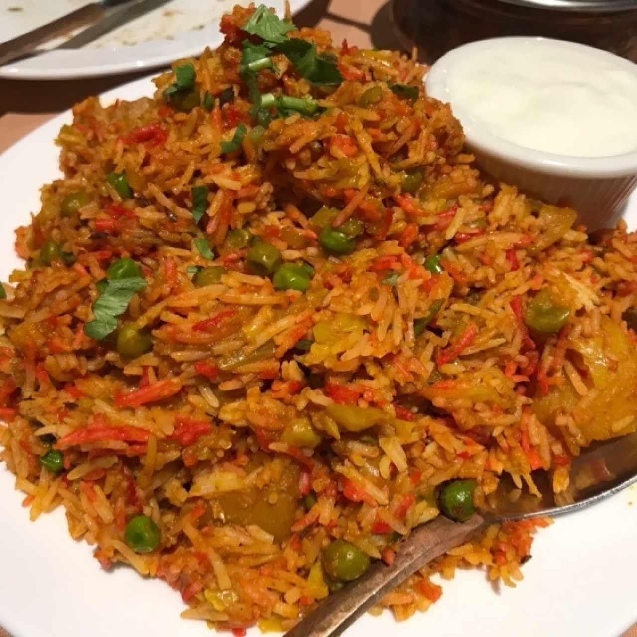 vegetales biryani 