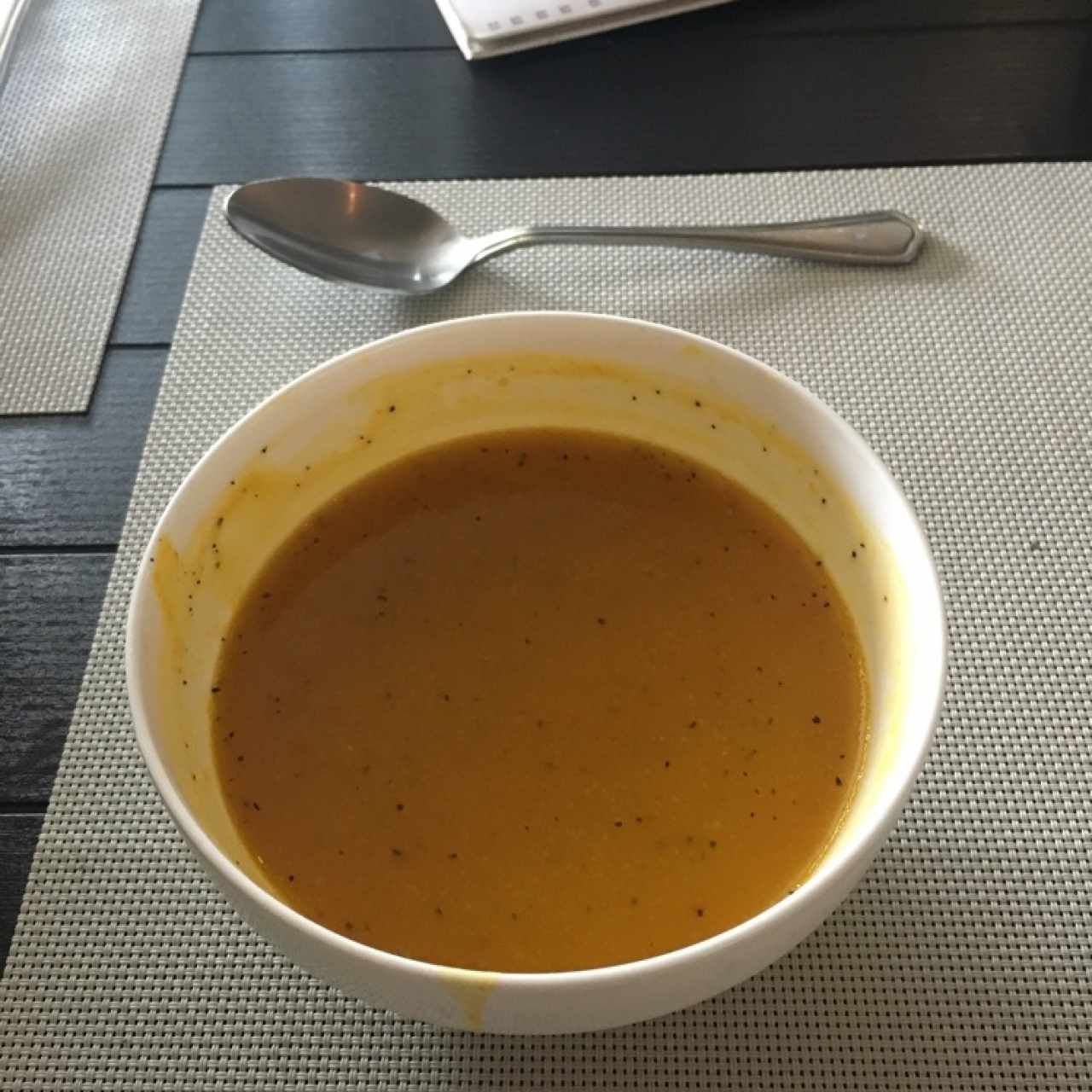 sopa de zapallo con jengibre