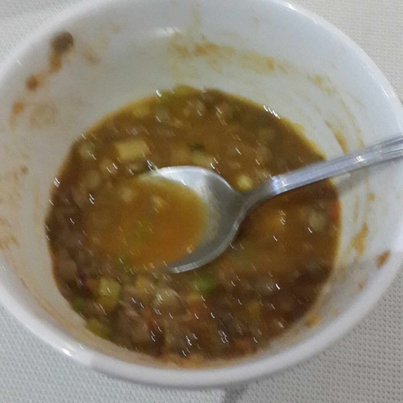 sopa de lentejas y verduras.