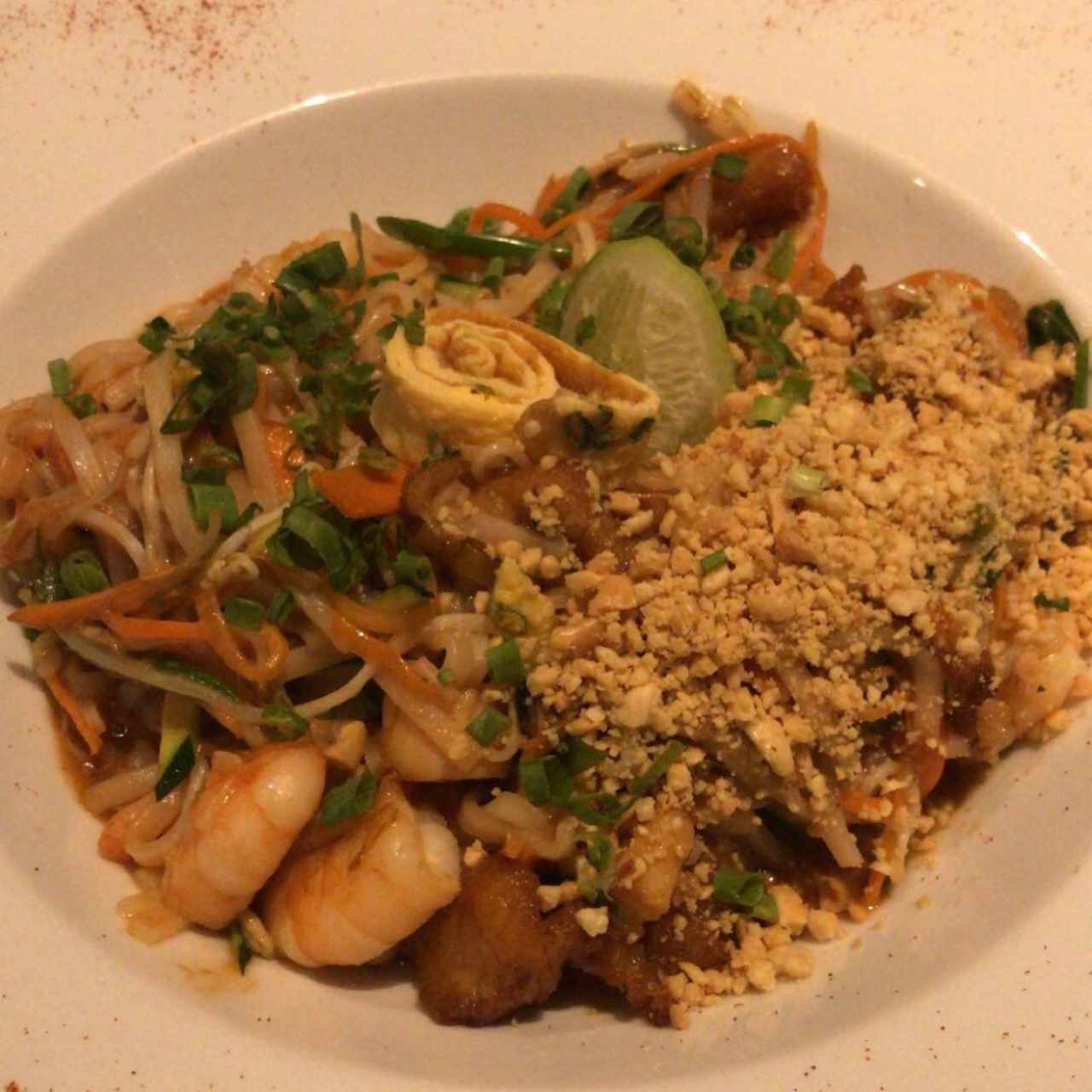 Pad thai de mariscos