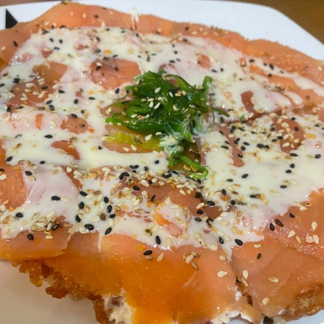 Pizza de Sushi de Salmón