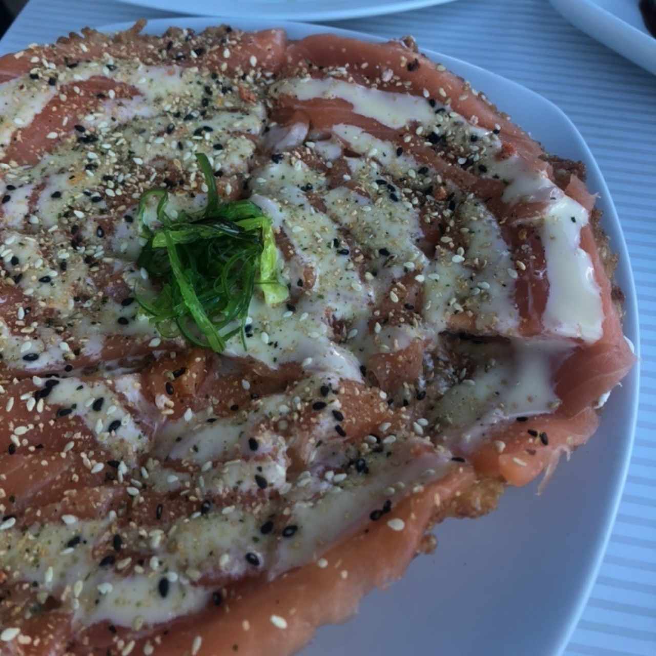 Pizza de Sushi de Salmón