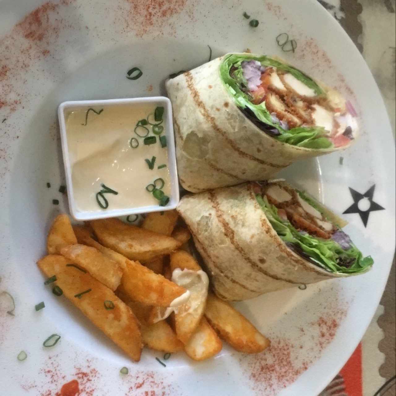 wrap de pollo thai