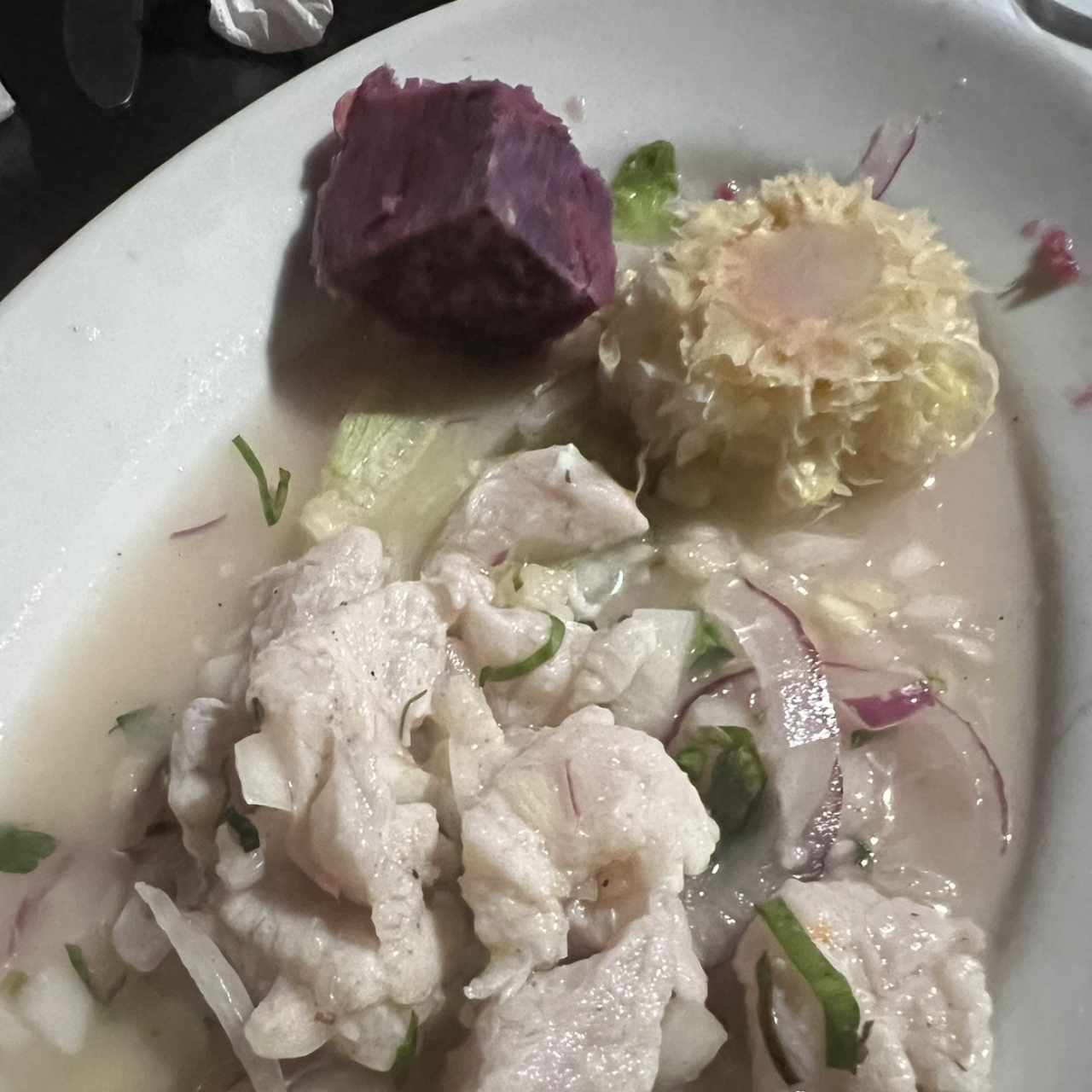 Ceviche de Corvina estilo Perú