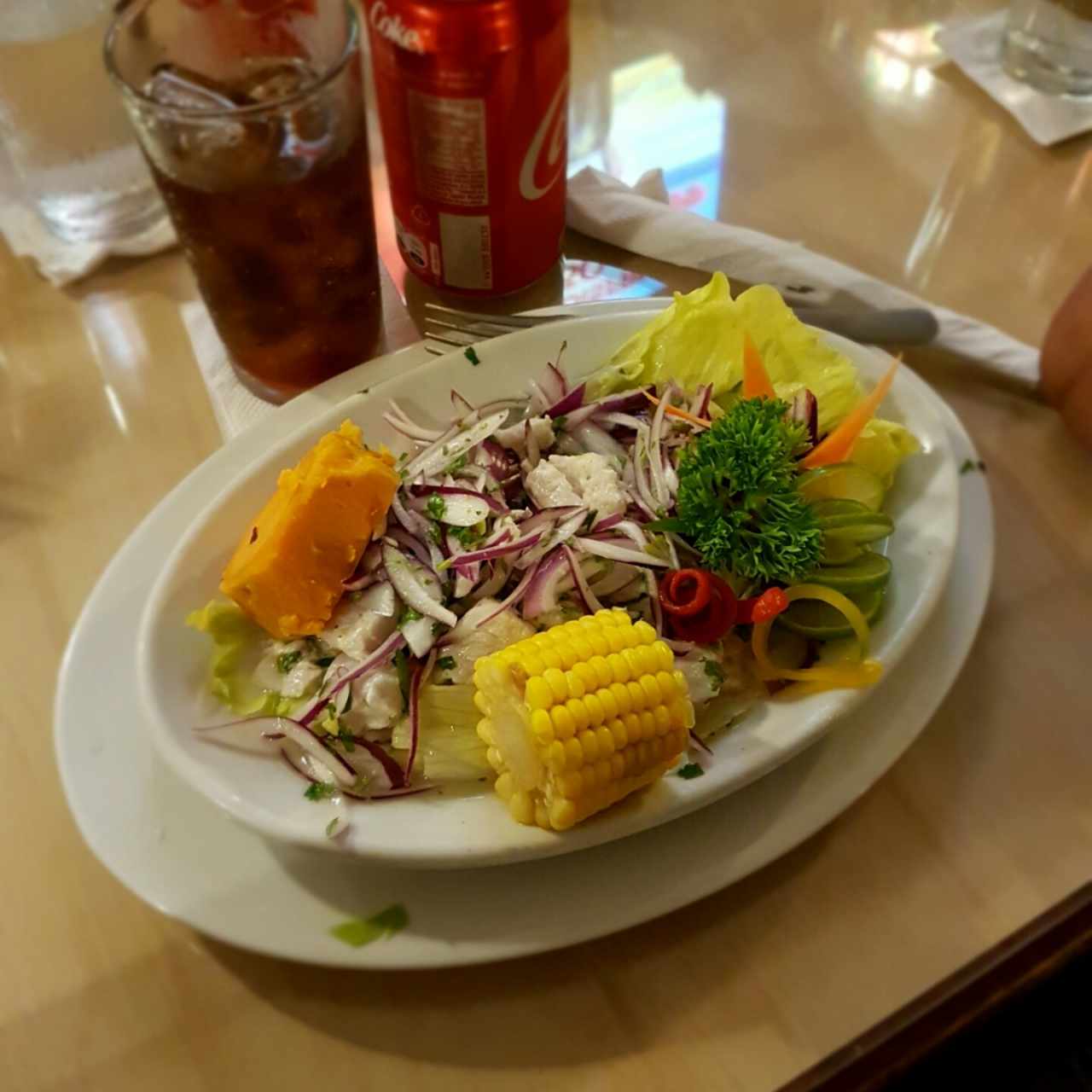 ceviche de corvina peruano