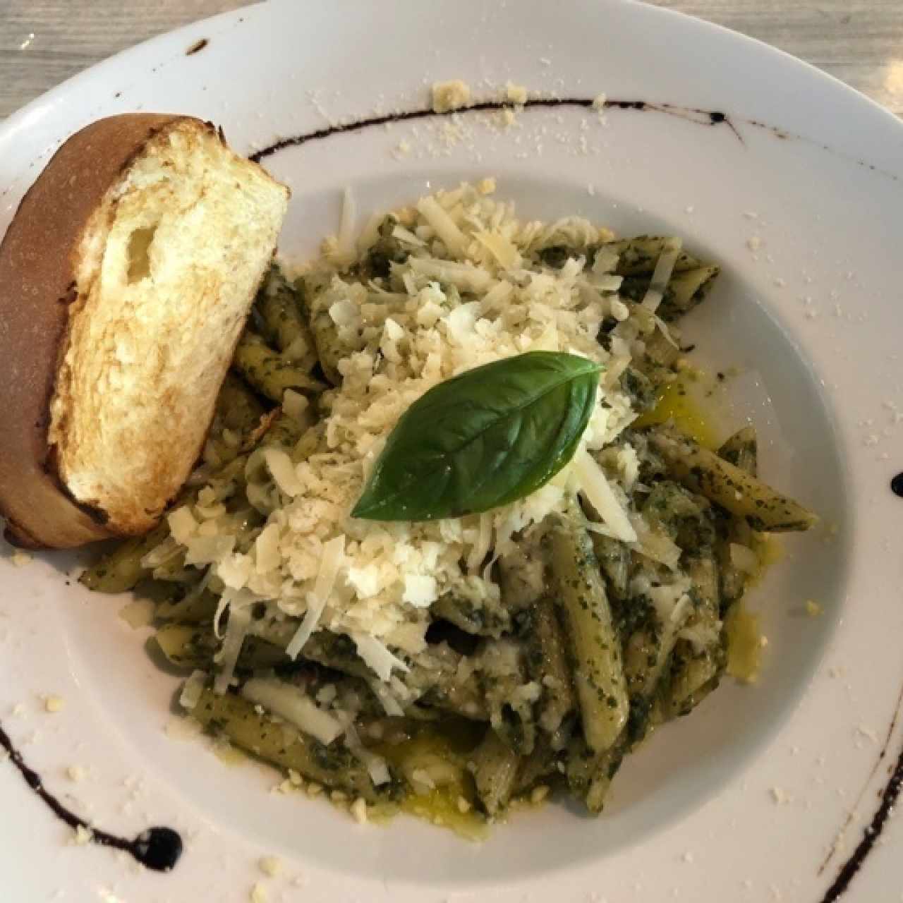 pasta con pesto de culantro 