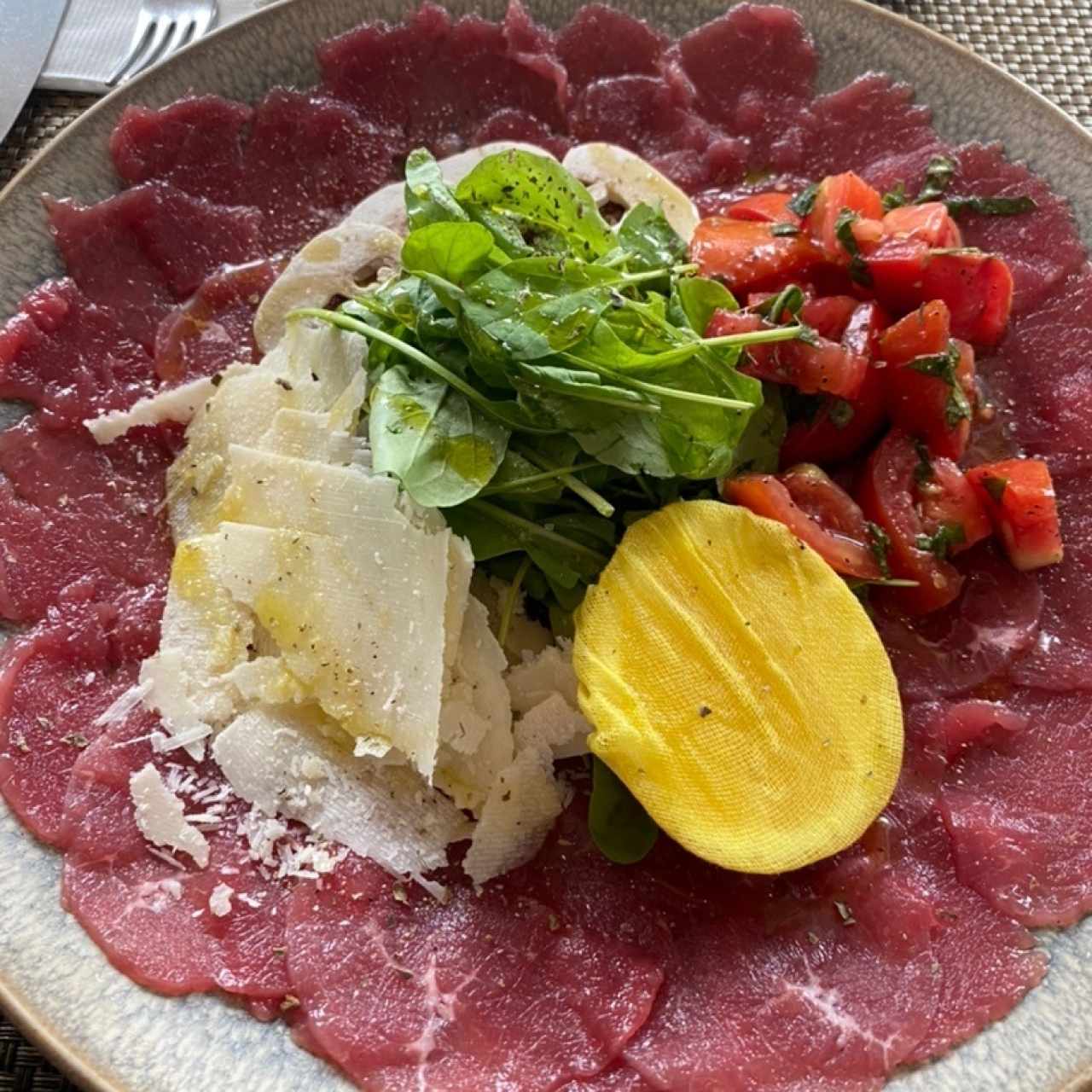 carpaccio de res