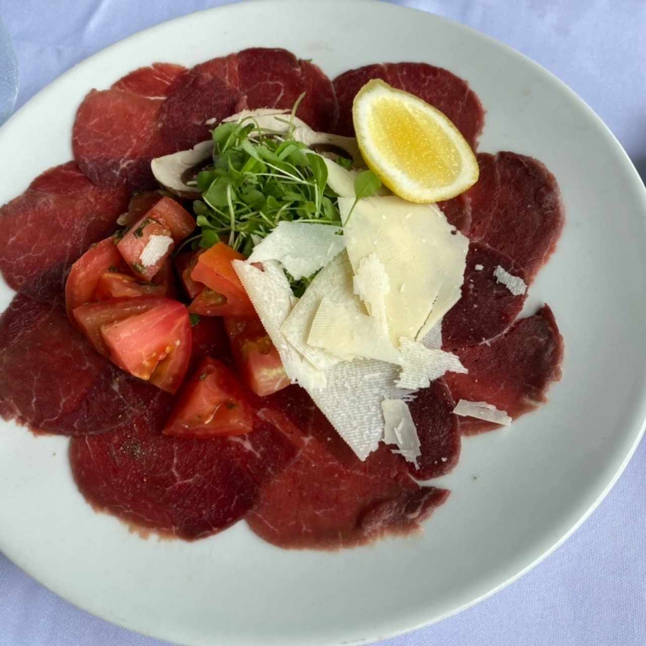 Entradas - Carpaccio de carne