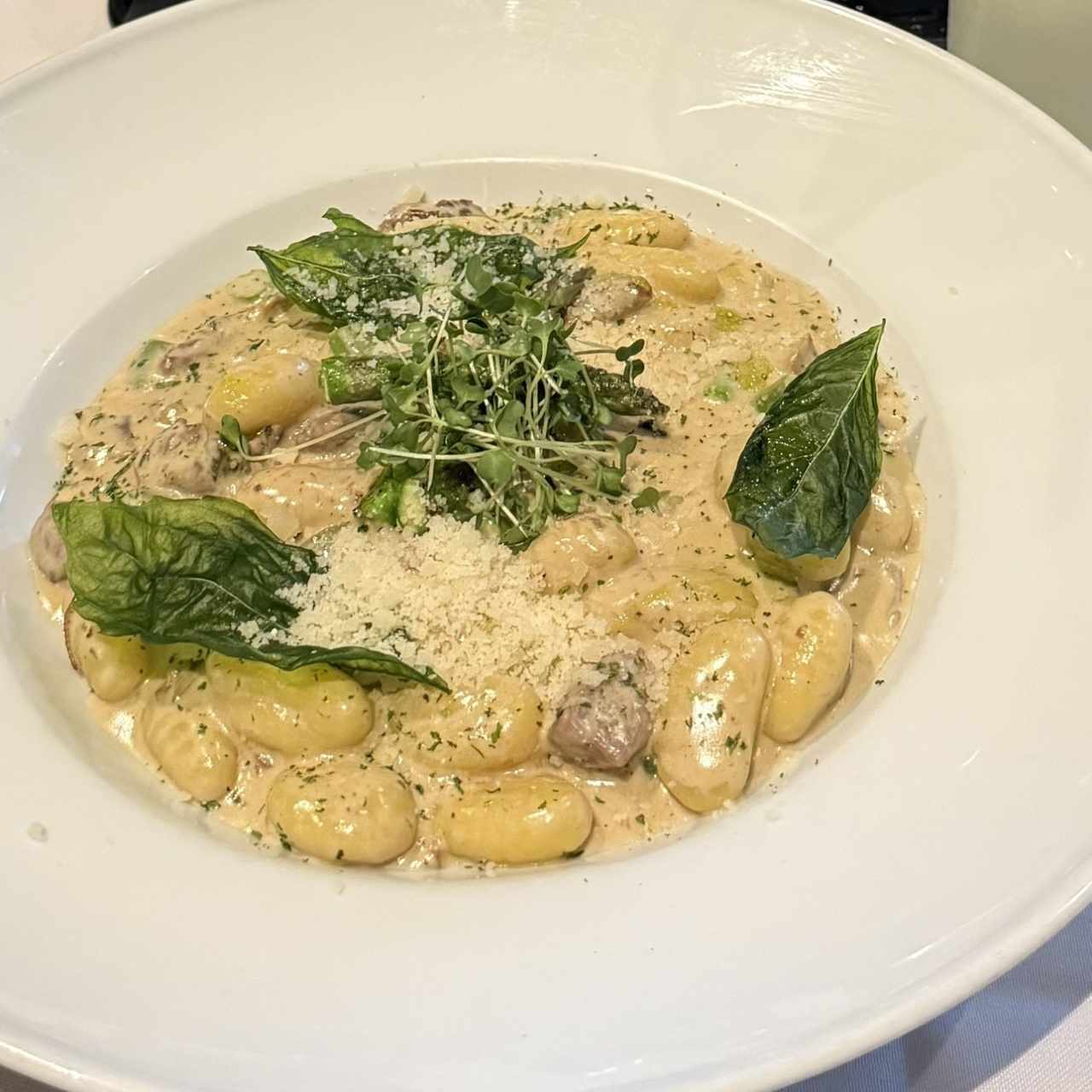 Gnocchi con Vitello e Asparagi