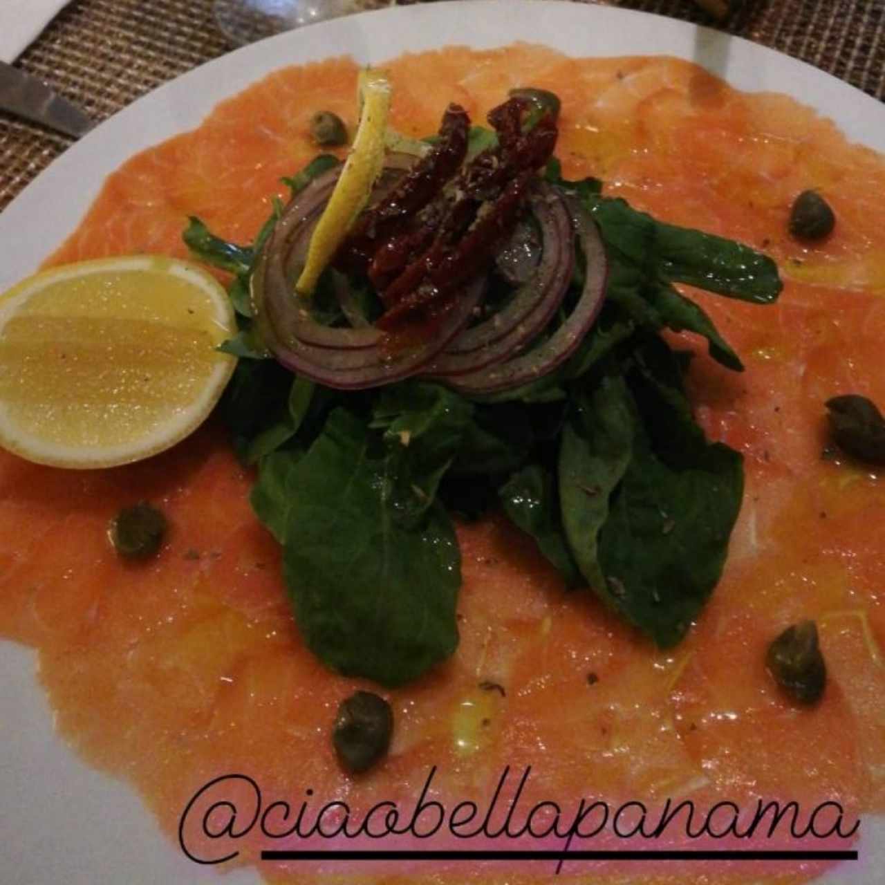 Carpaccio de Salmón