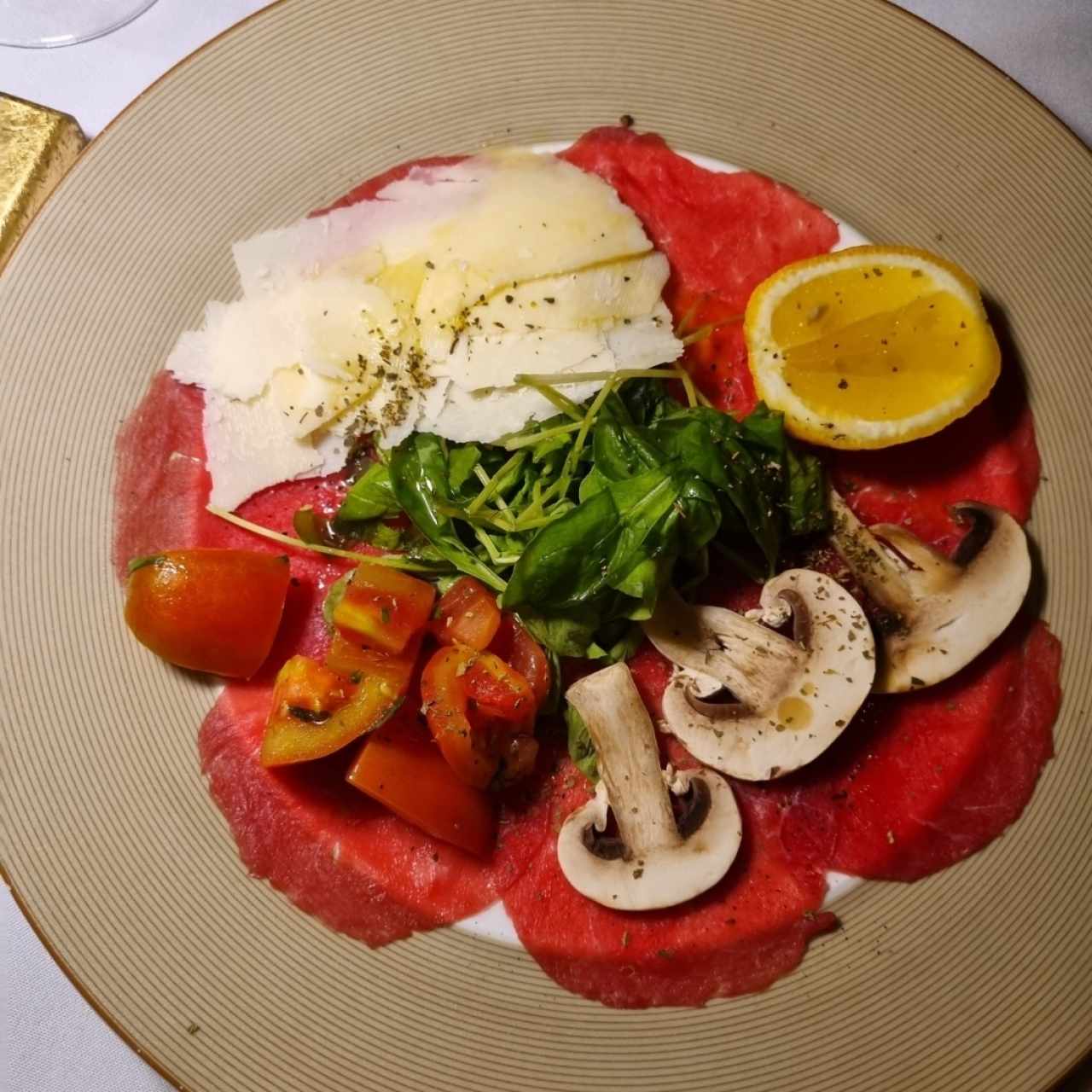 Entradas - Carpaccio de carne