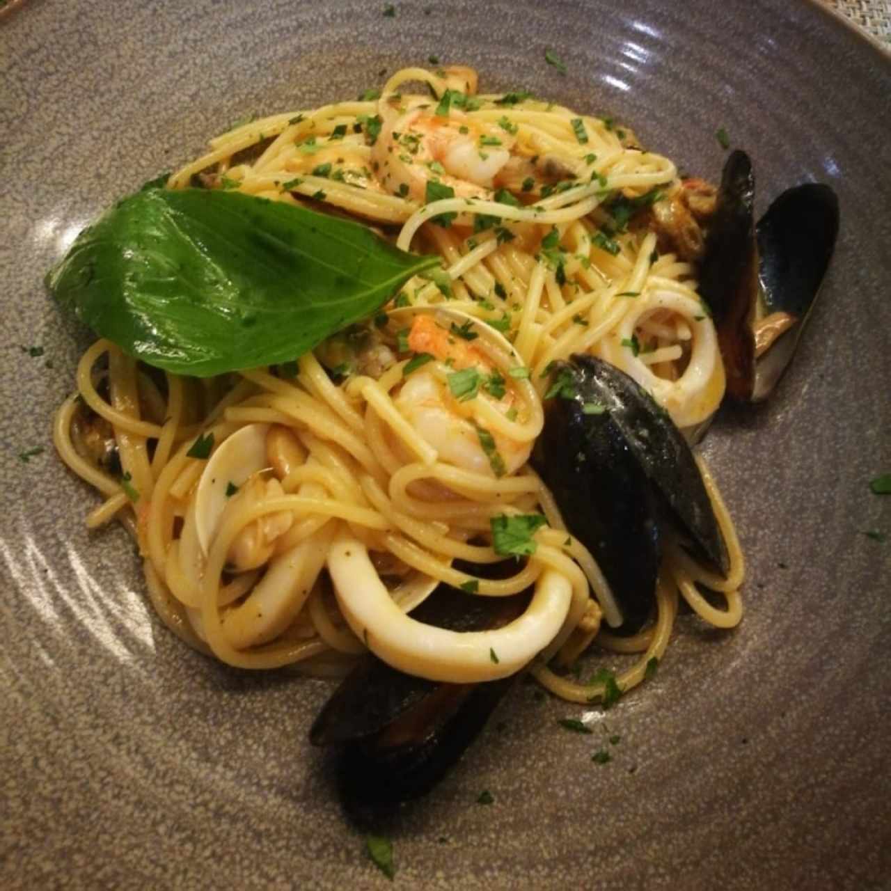 frutti di mare al óleo 