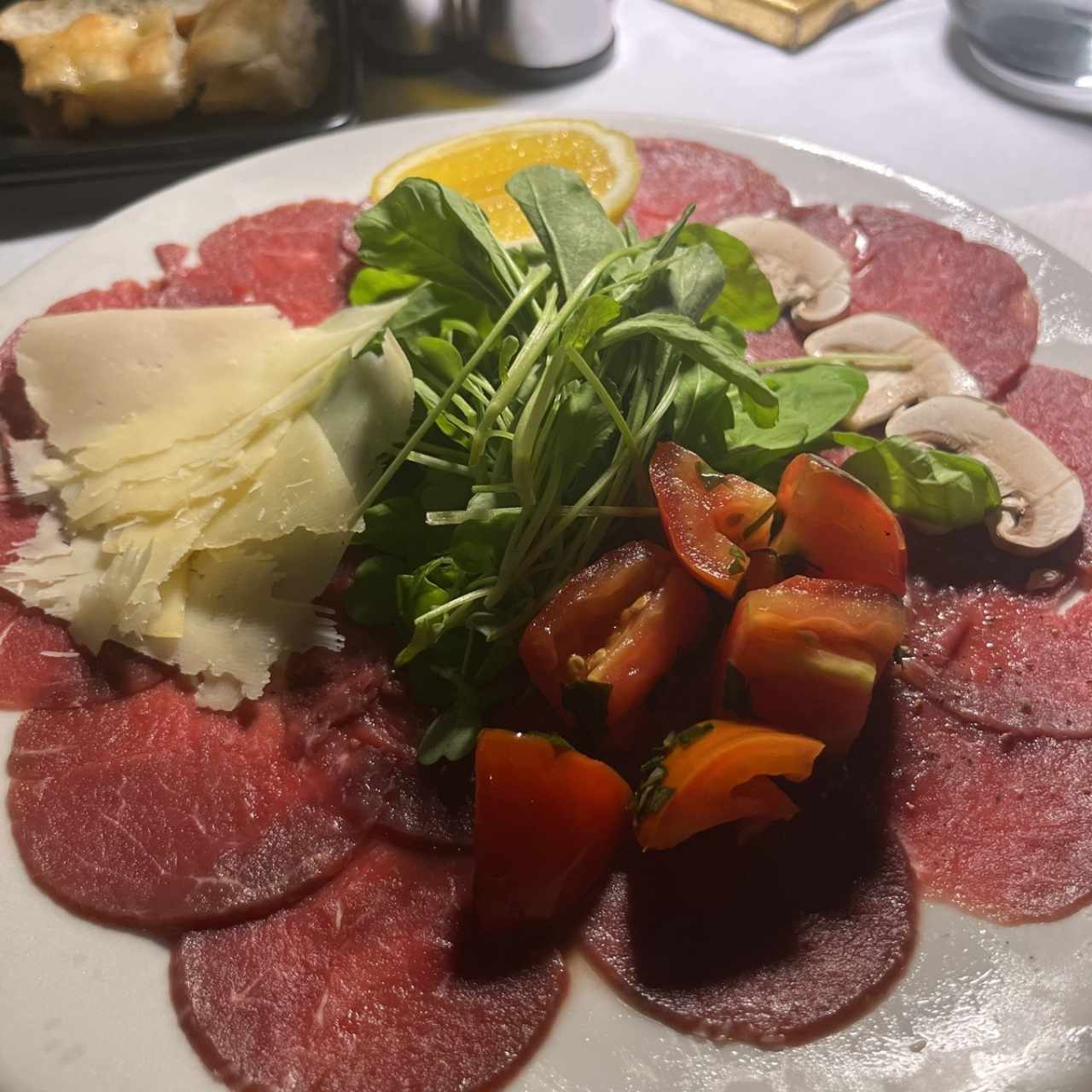 Entradas - Carpaccio de carne