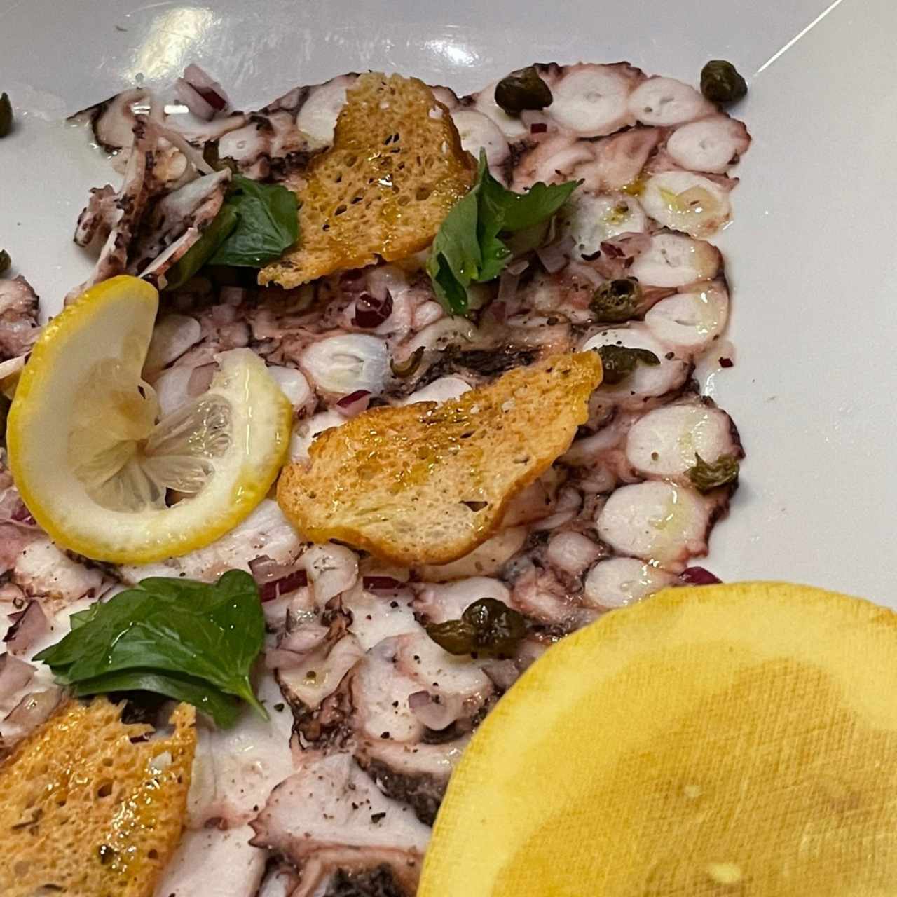 Carpaccio de pulpo