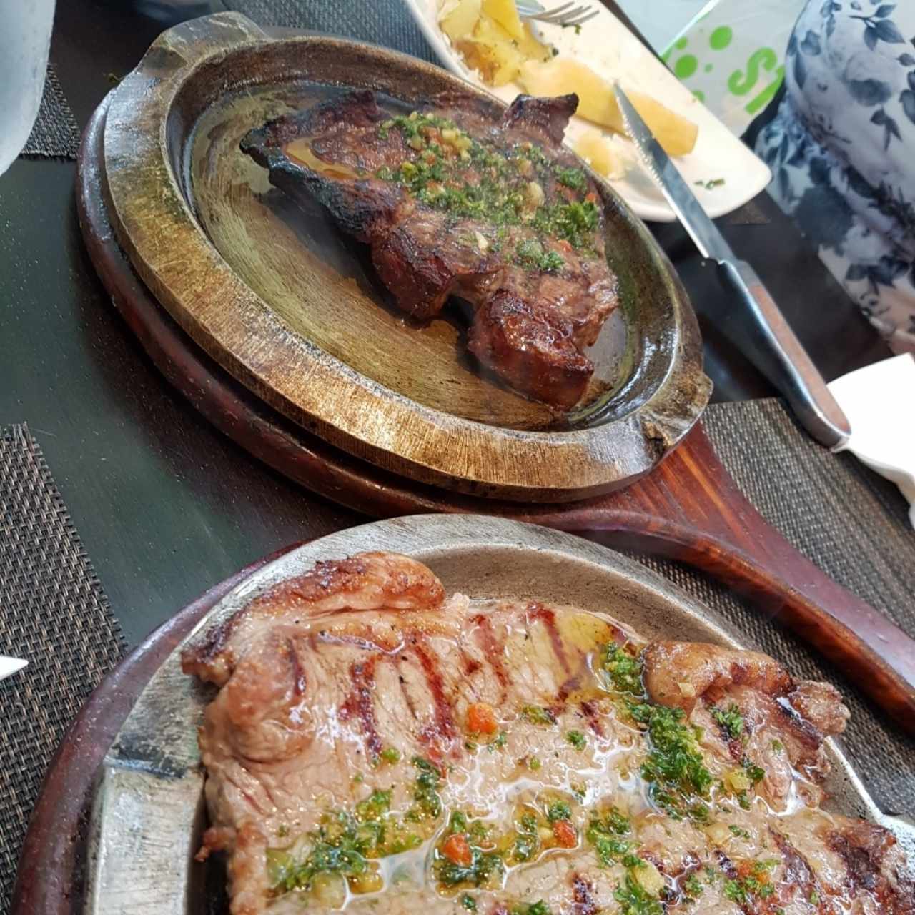 Churrasco y punta de palomilla. 