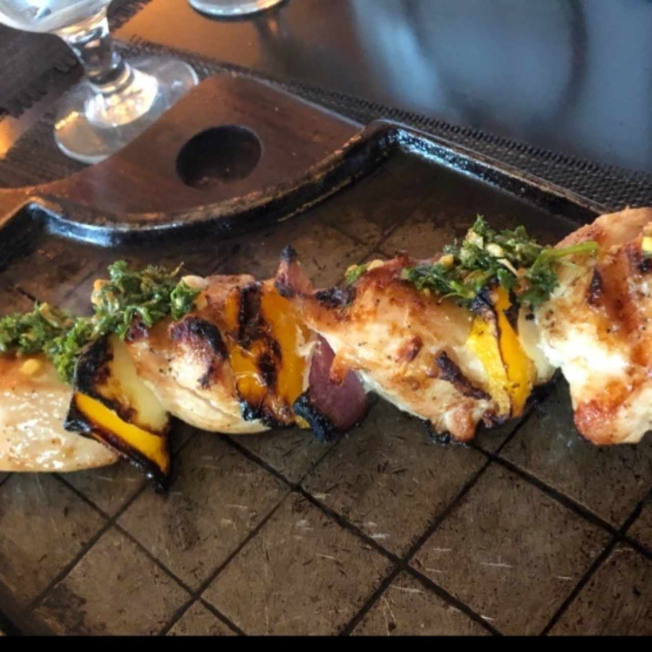 pincho de pollo a la plancha