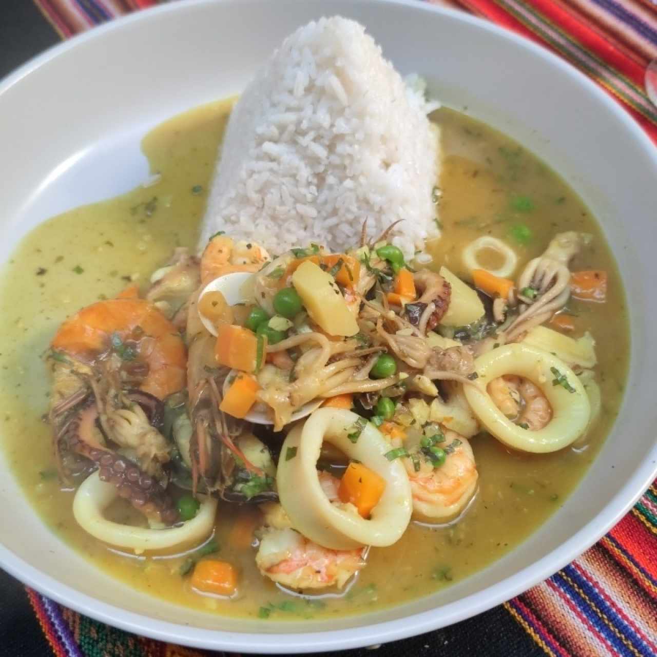 Cau cau de Mariscos