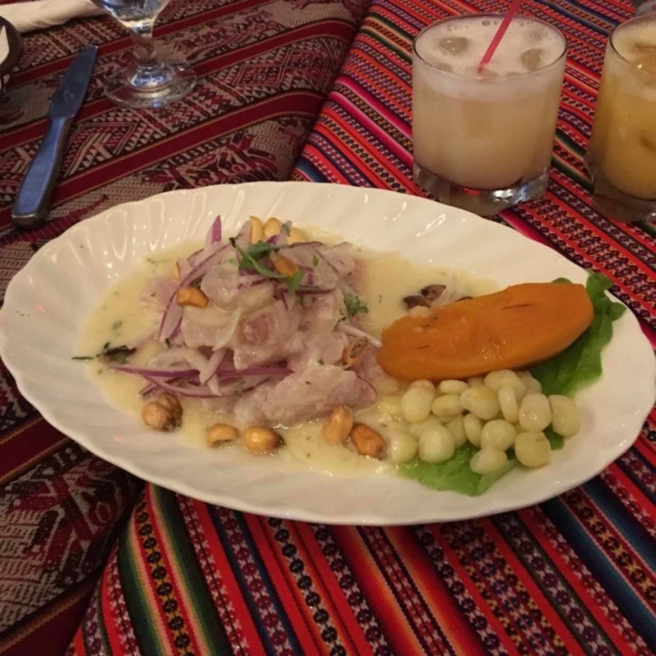 ceviche de corvina peruano