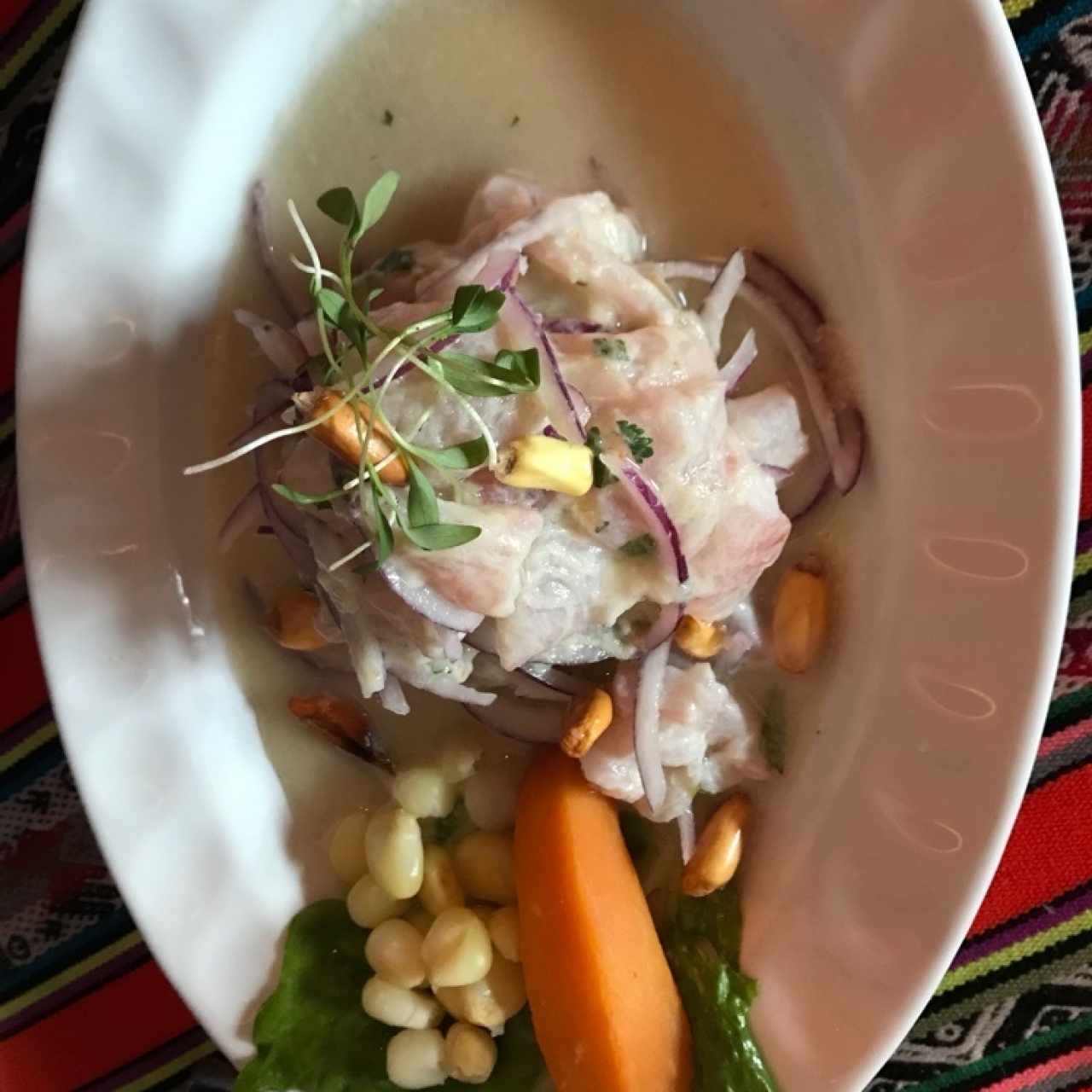 Ceviche de corvina