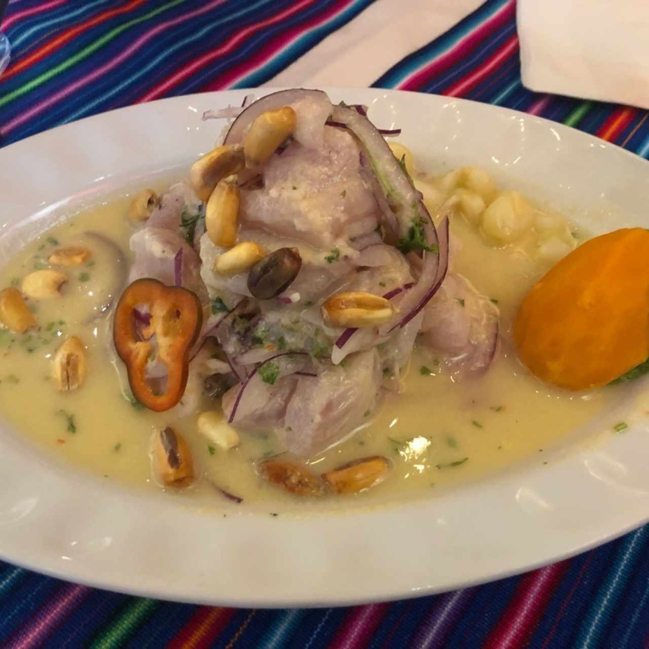 Ceviche de corvina 