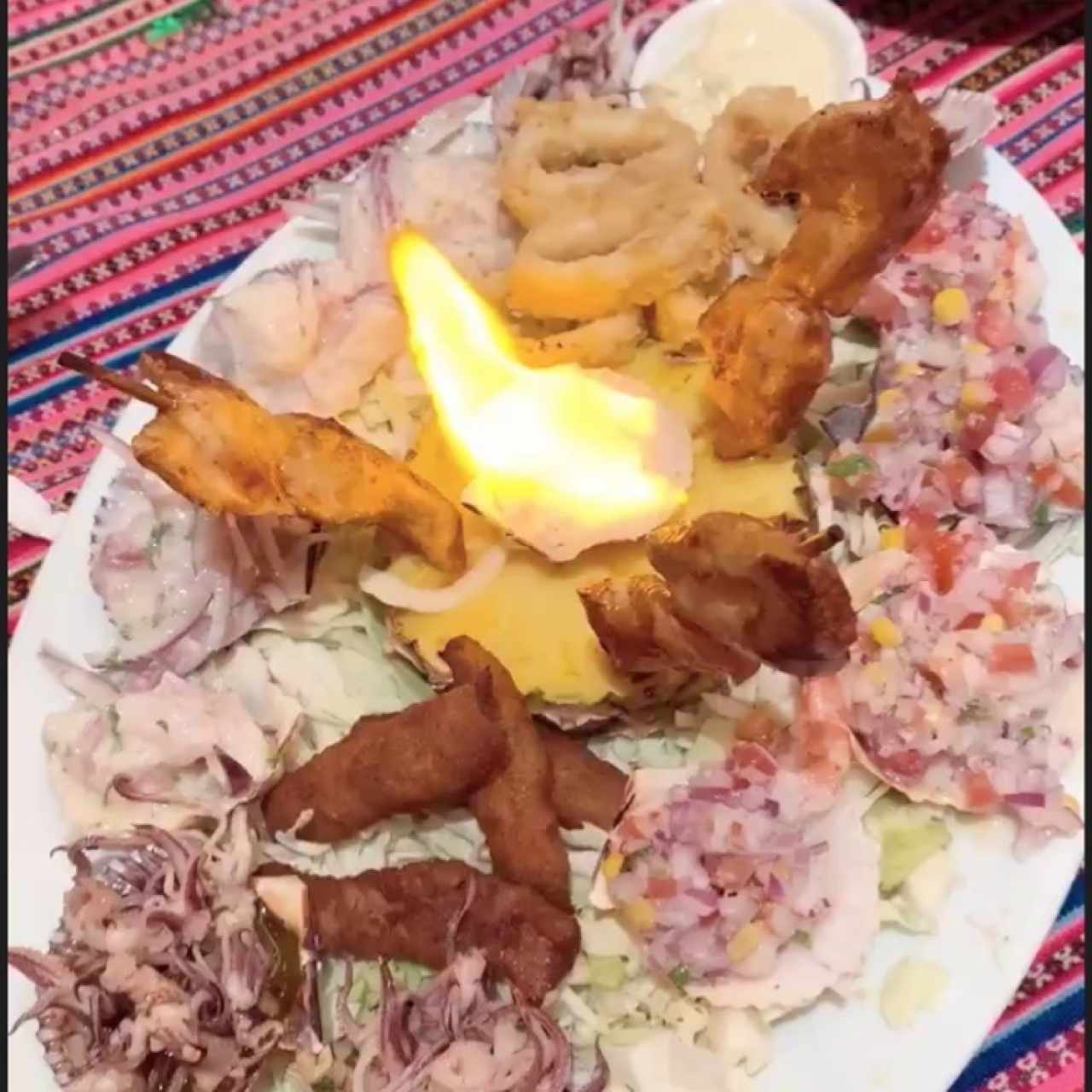 piqueo de mariscos