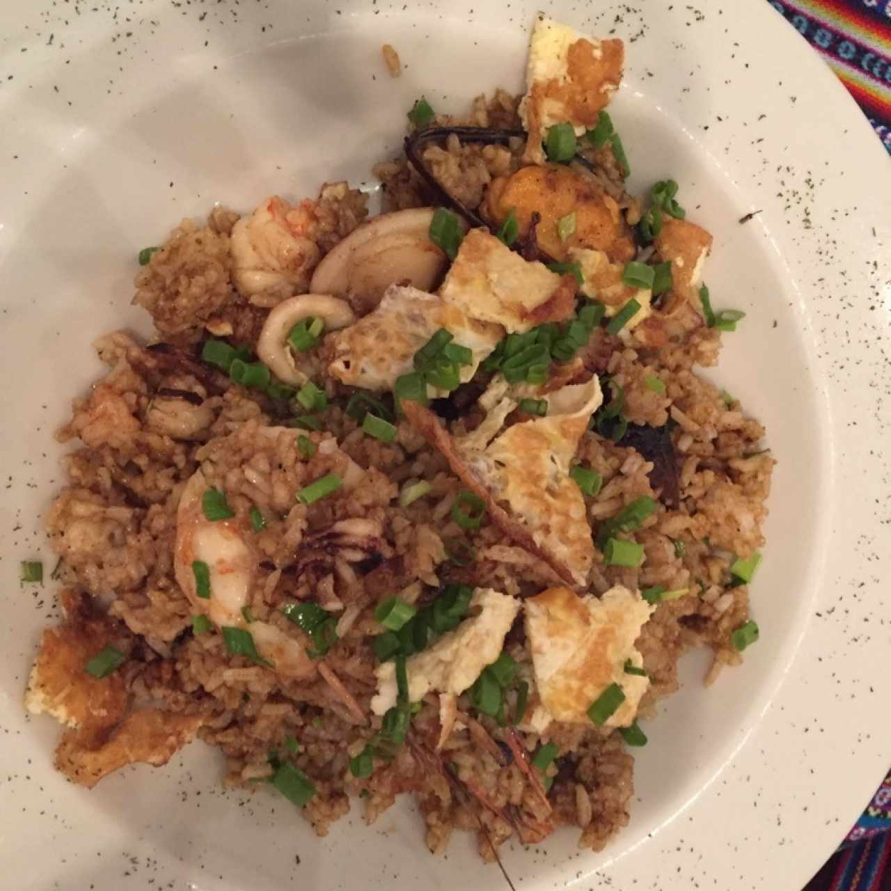 Arroz chaufa de mariscos