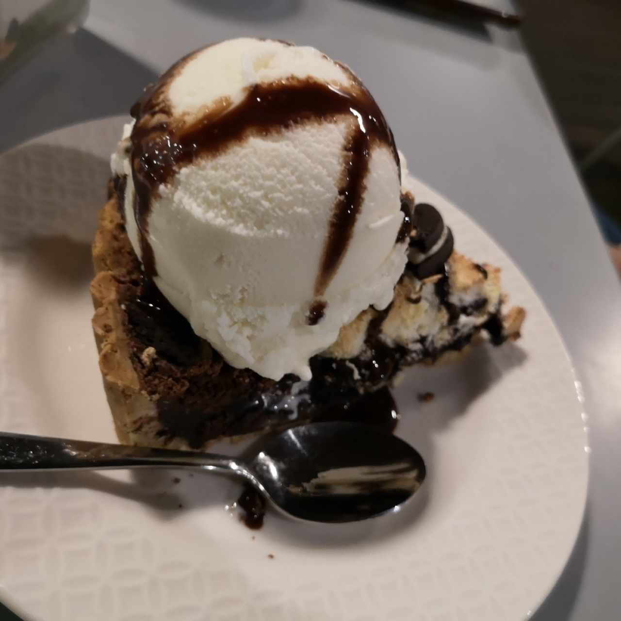 Pie de Oreo con Helado