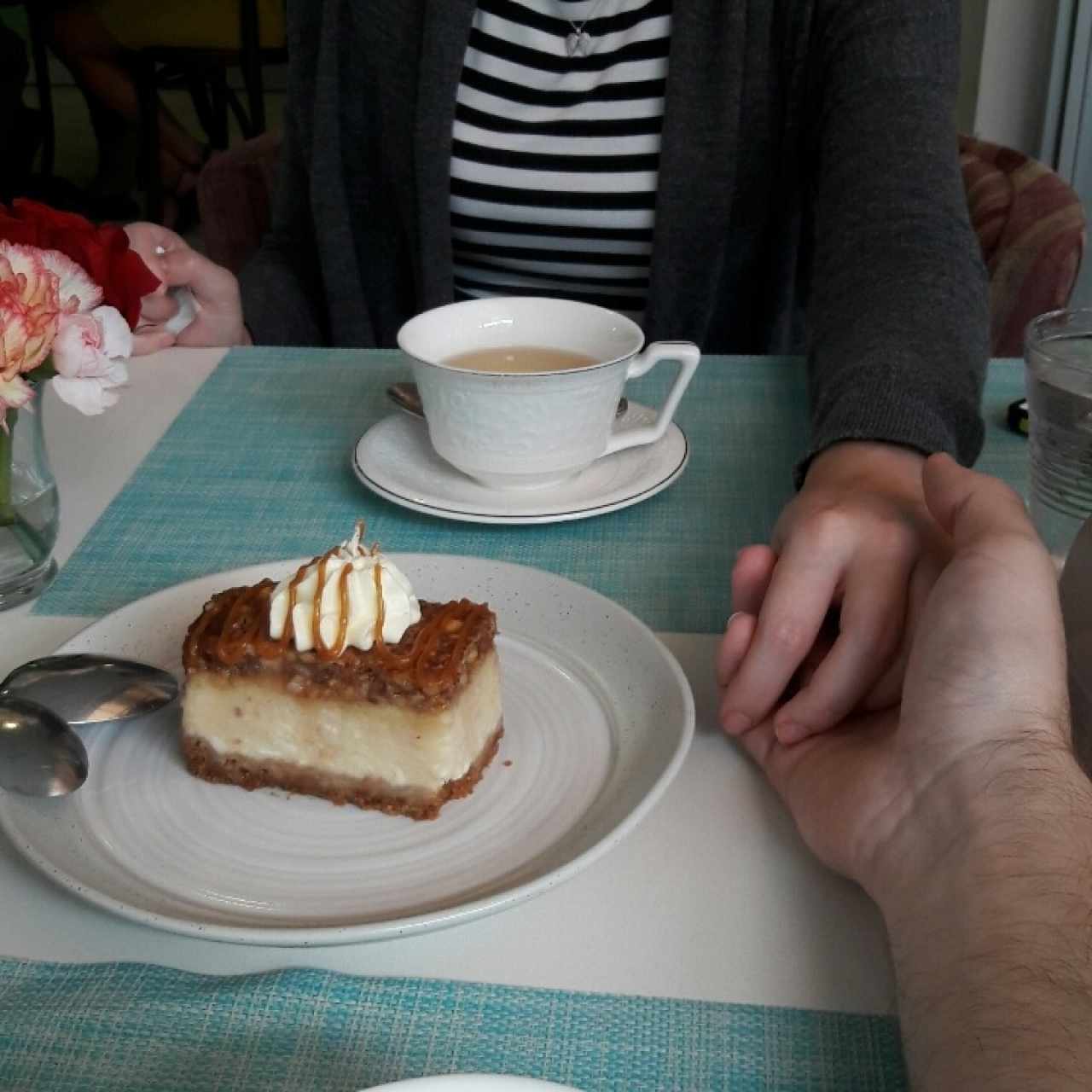 Cheesecake de caramelo y té