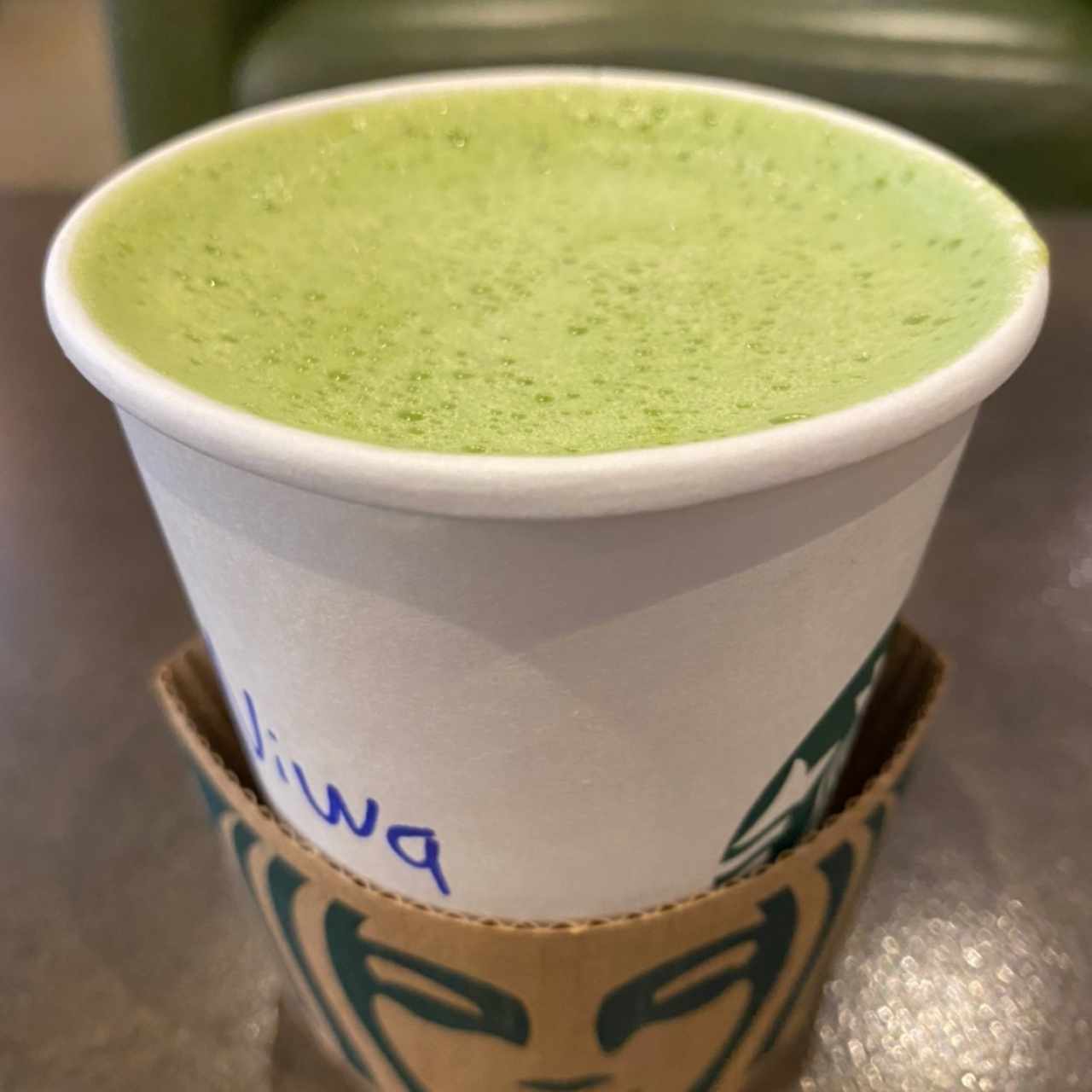 Té matcha late con leche normal 