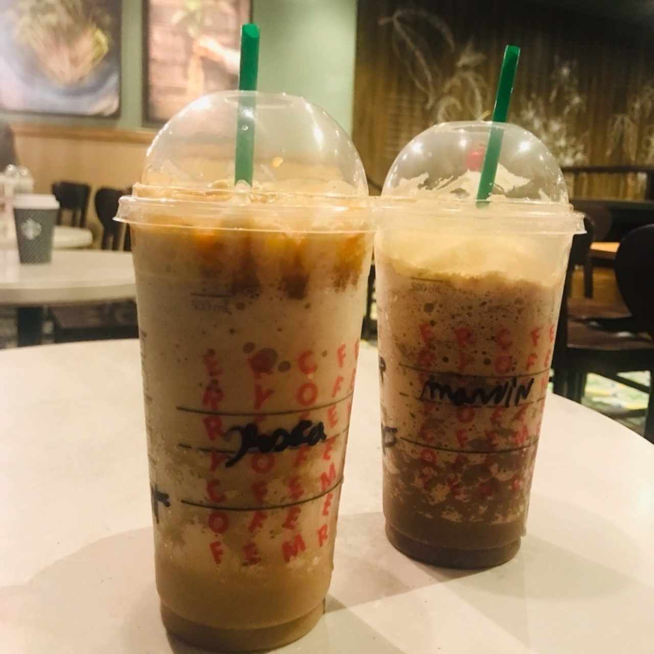 frappe M pepermint & caramel 