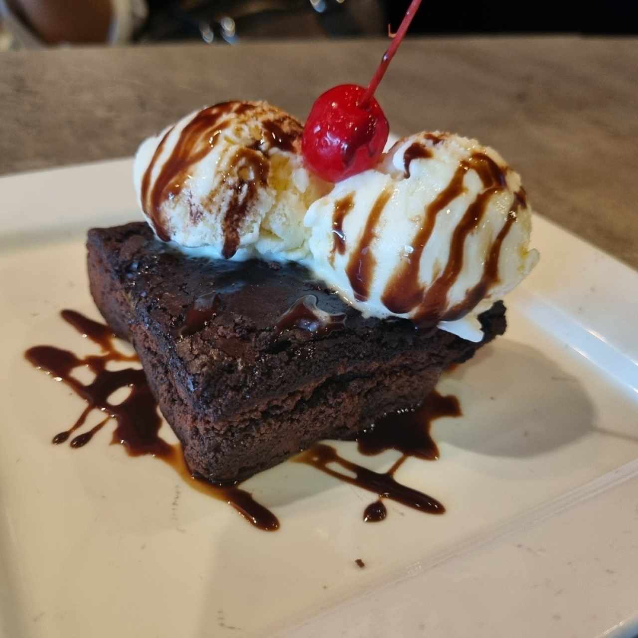 brownie con Helado