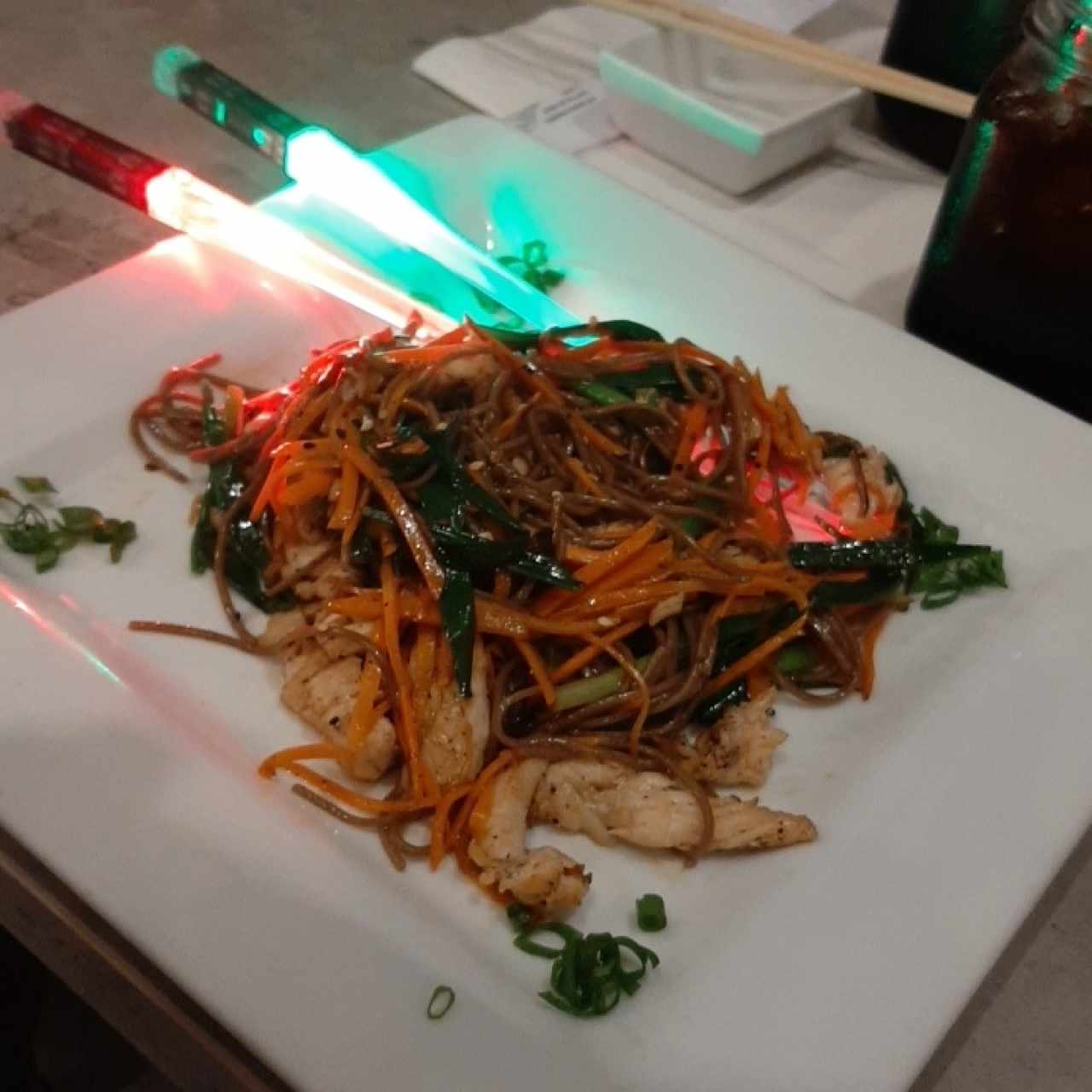 Yakisoba de pollo a la Skywalker