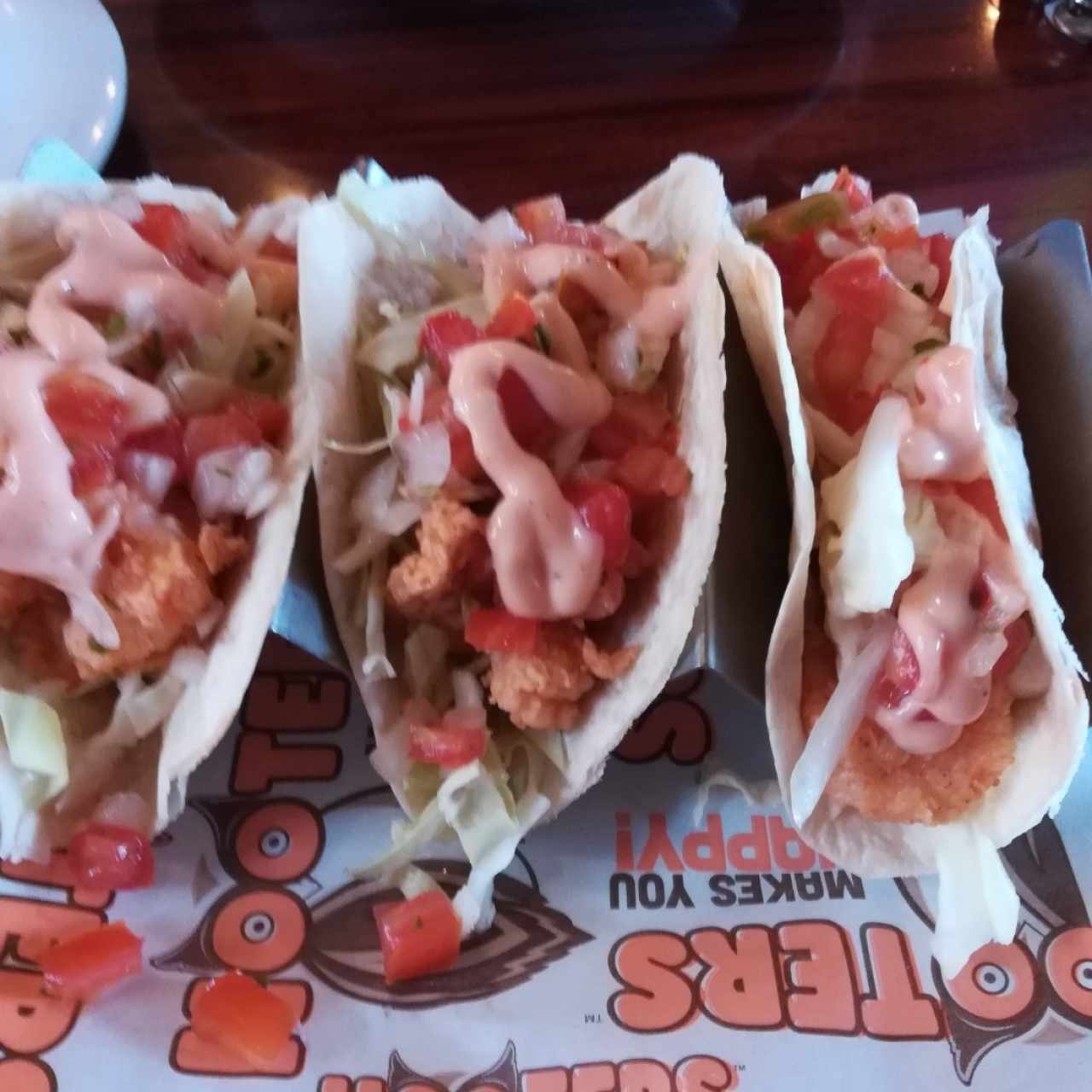 Tacos de camarón