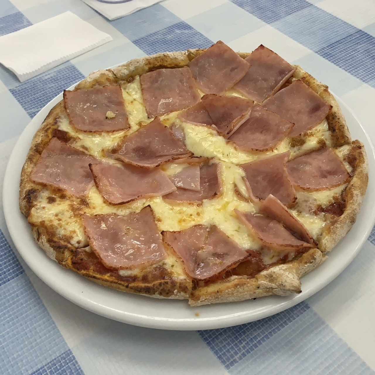 Pizza perdonal de Jamón